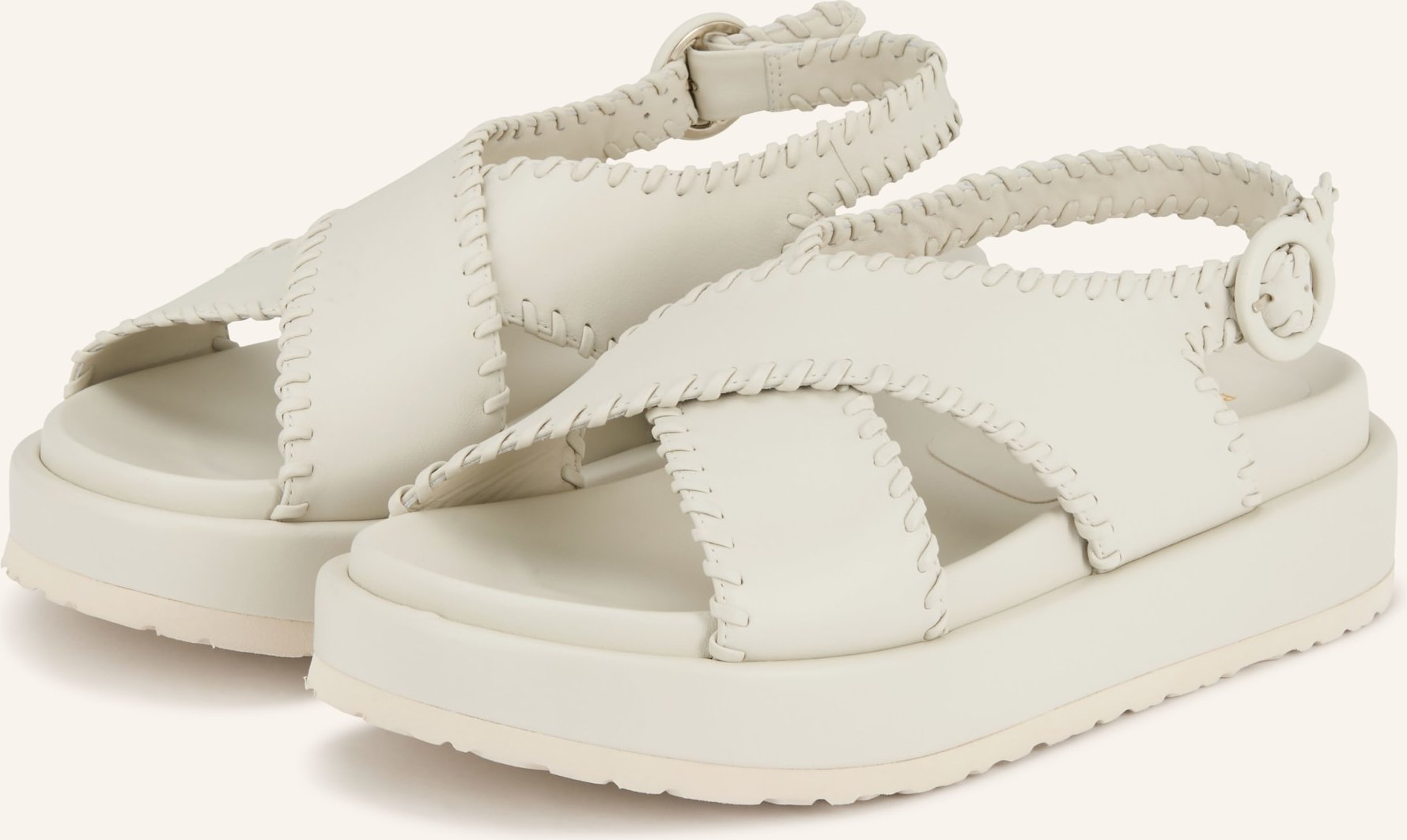 Thumbnail - Paloma Barceló Plateau-Sandalen Ursula weiss