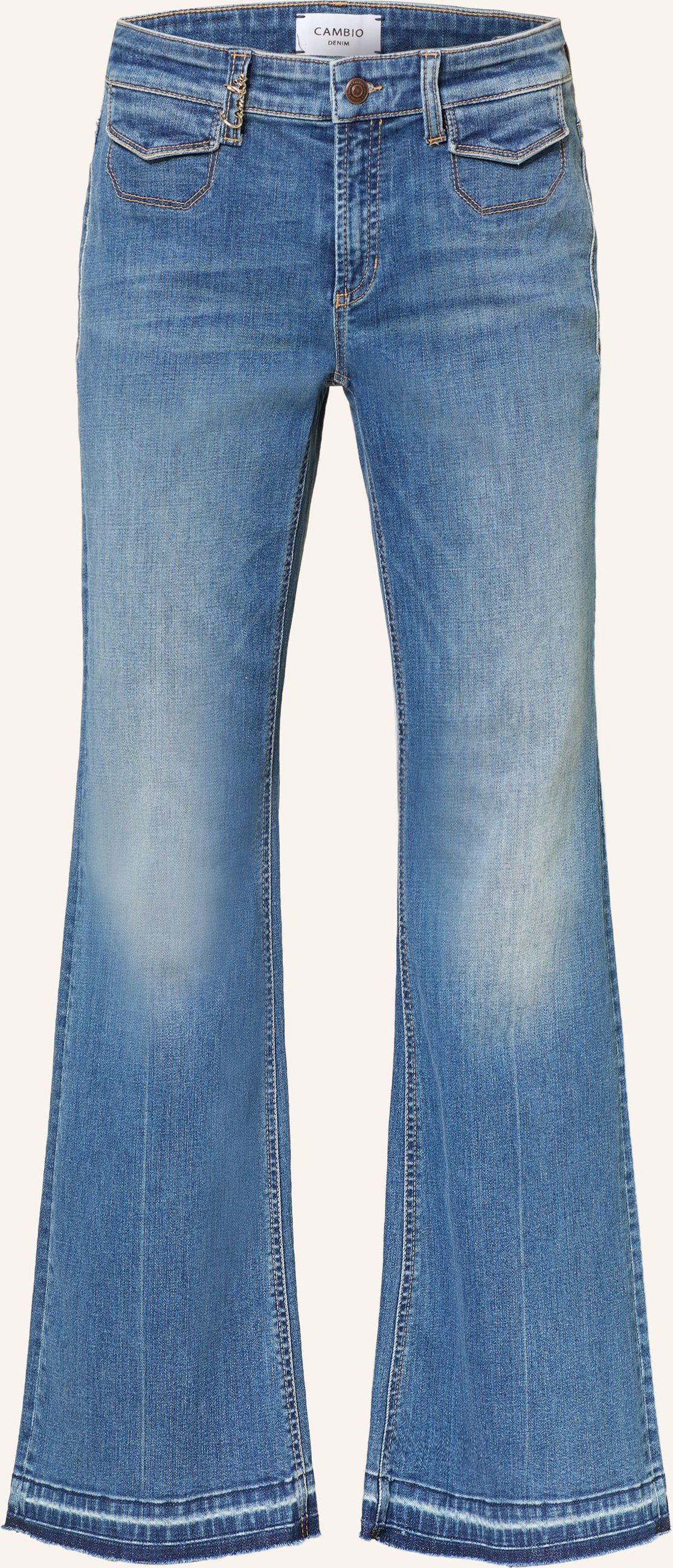 Cambio Flared Jeans Fabienne blau