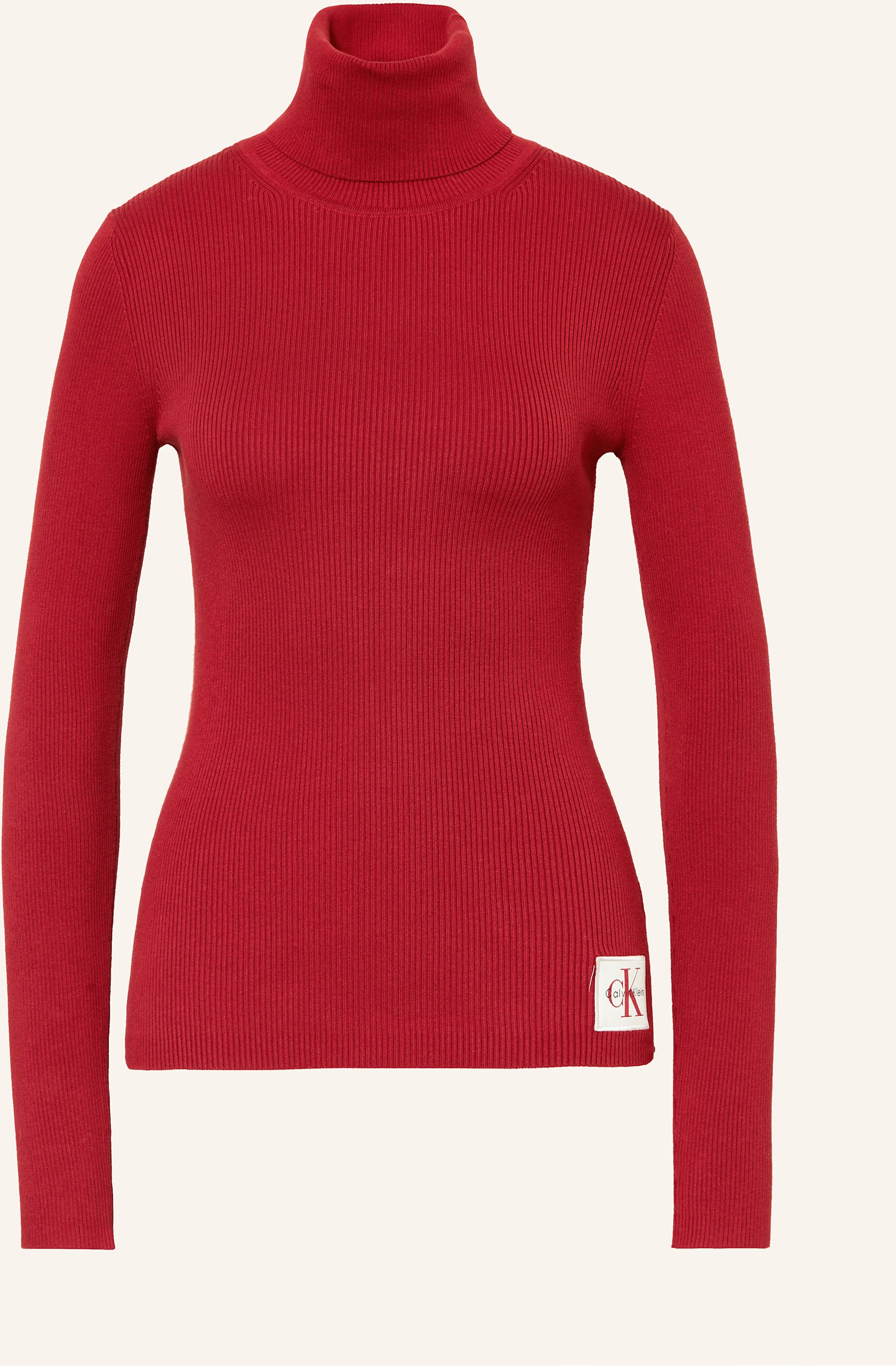 Calvin Klein Jeans Rollkragenpullover rot