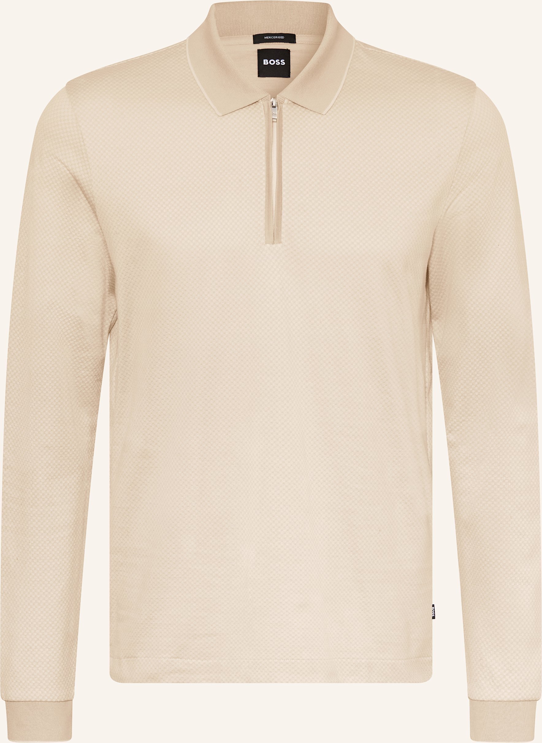 Boss Jersey-Poloshirt Peduzzi weiss