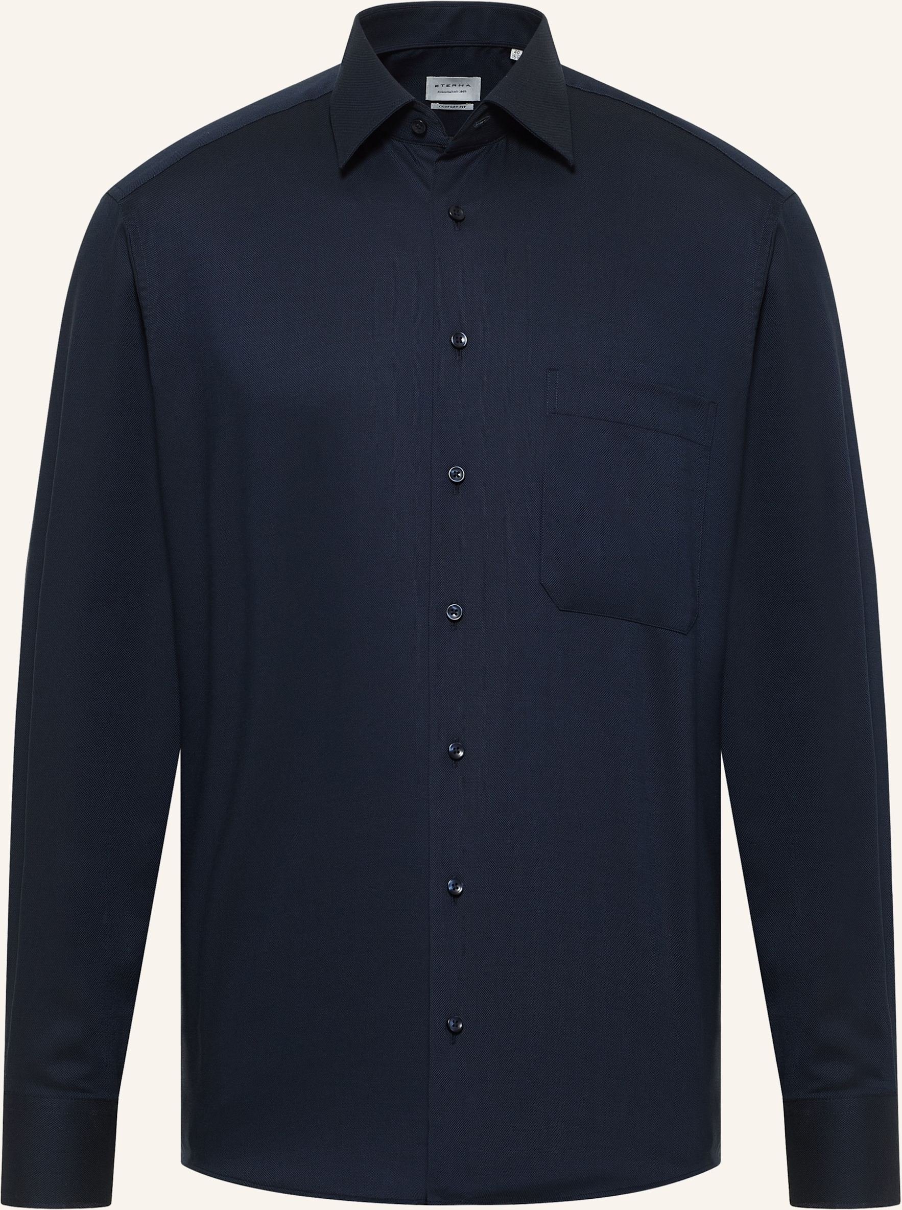 Eterna Piqué-Hemd Comfort Fit rot