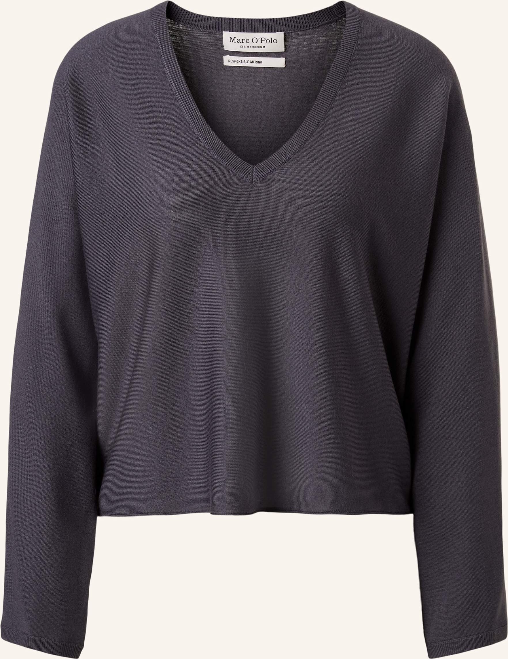 Marc O'polo V-Neck-Pullover grau