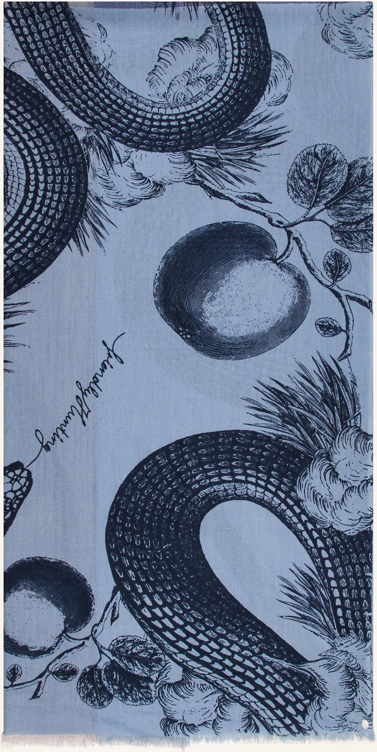 Friendly Hunting Cashmere-Schal Garden Eden blau