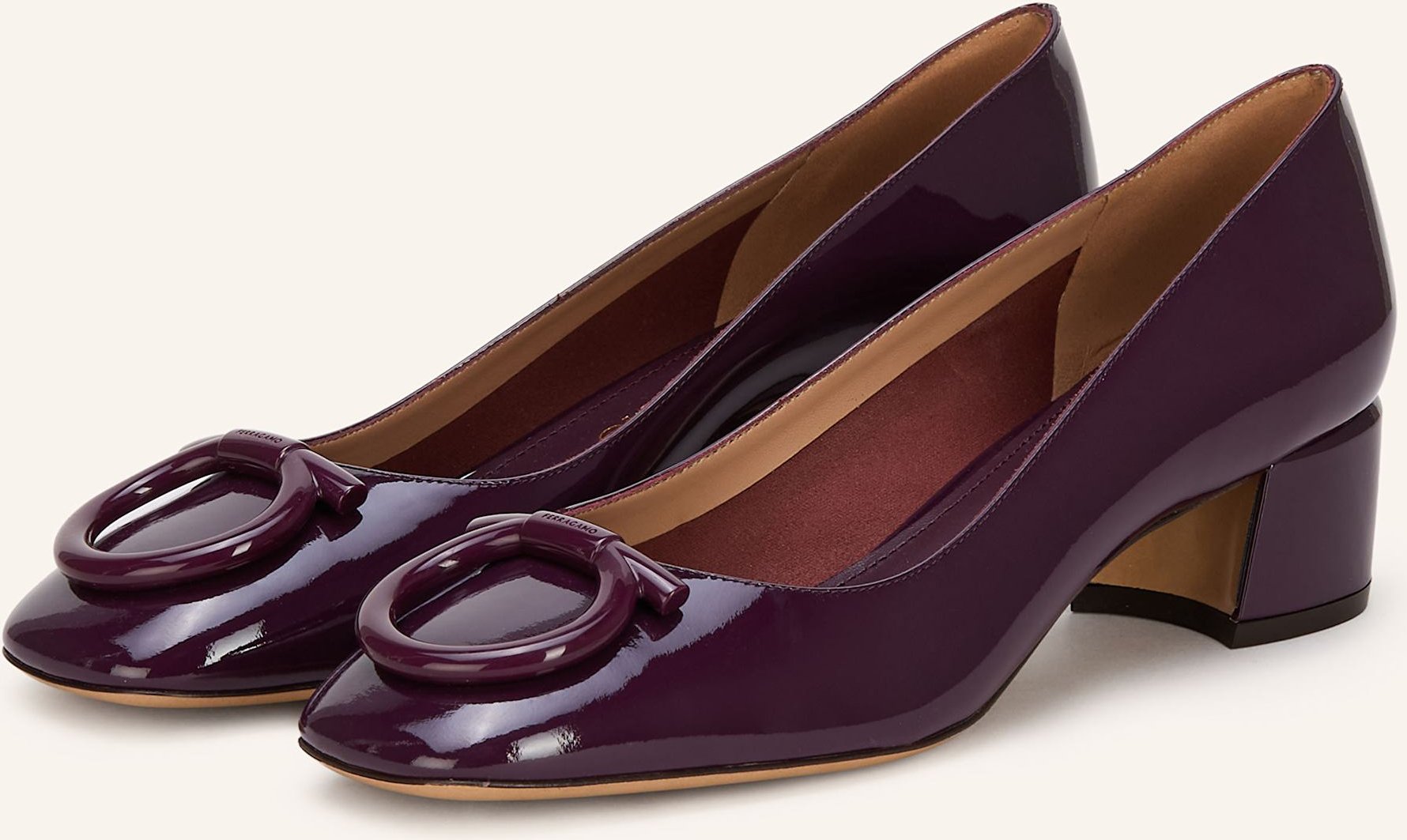 Thumbnail - Ferragamo Lack-Pumps Mara 40 rot