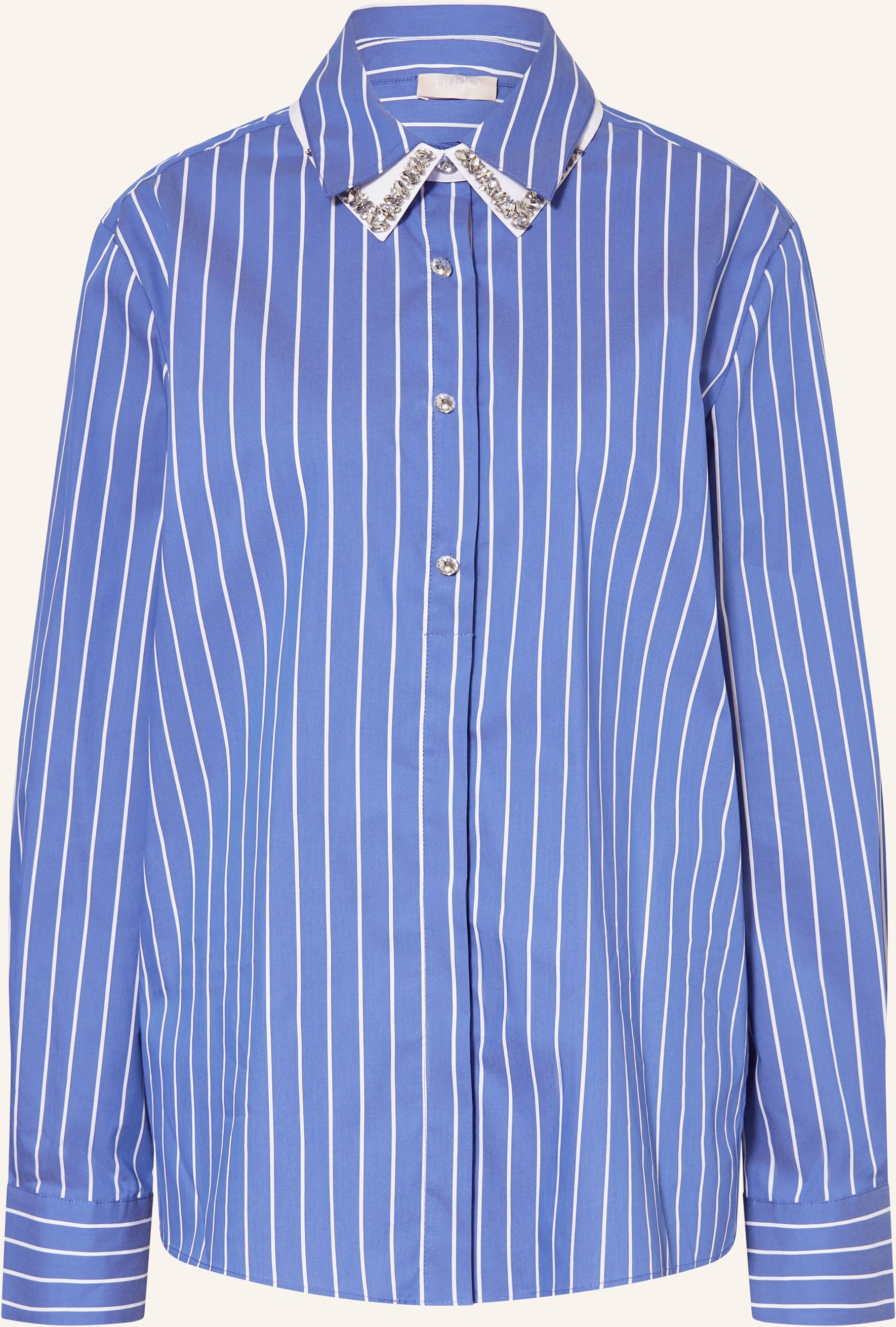 Liu Jo Hemdbluse Mit Abnehmbarem Kragen blau