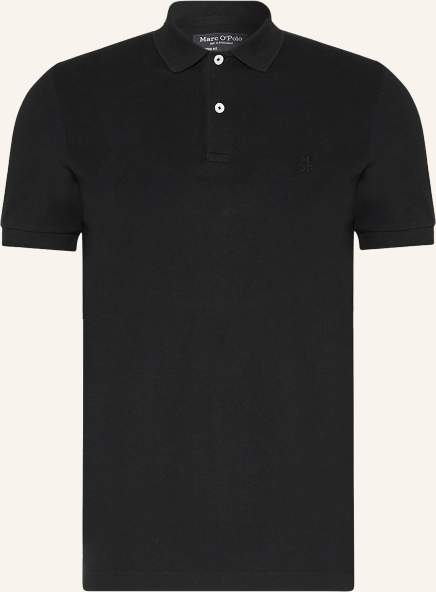 Marc O'polo Piqué-Poloshirt Shaped Fit schwarz
