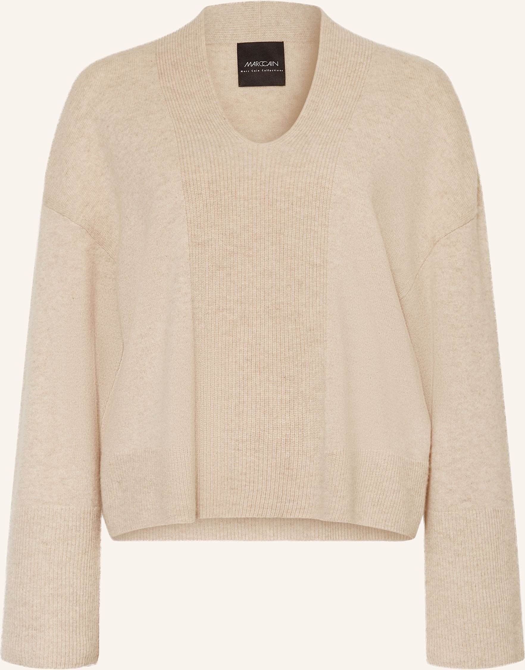 Marc Cain Cashmere-Pullover beige