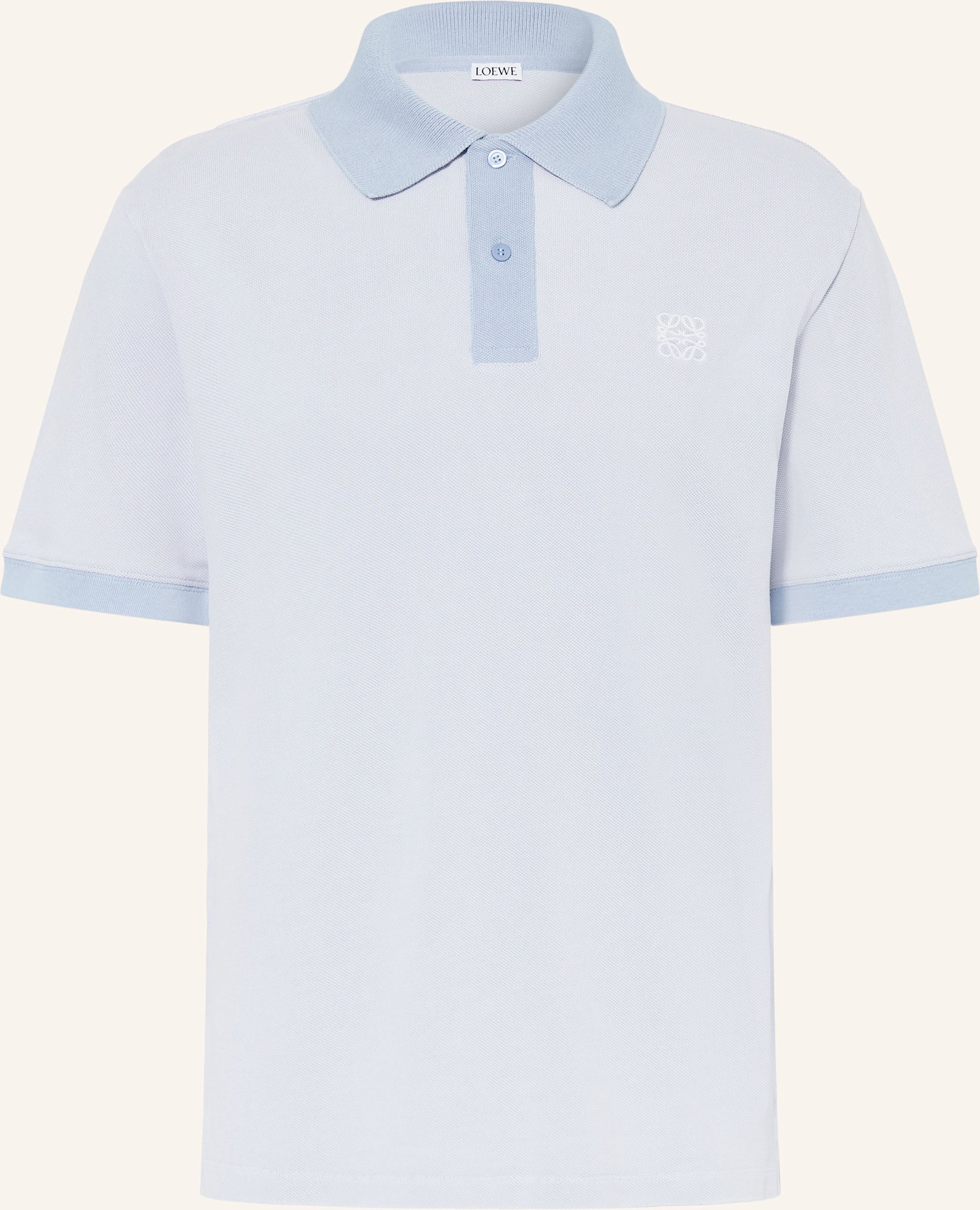 Loewe Piqué-Poloshirt blau