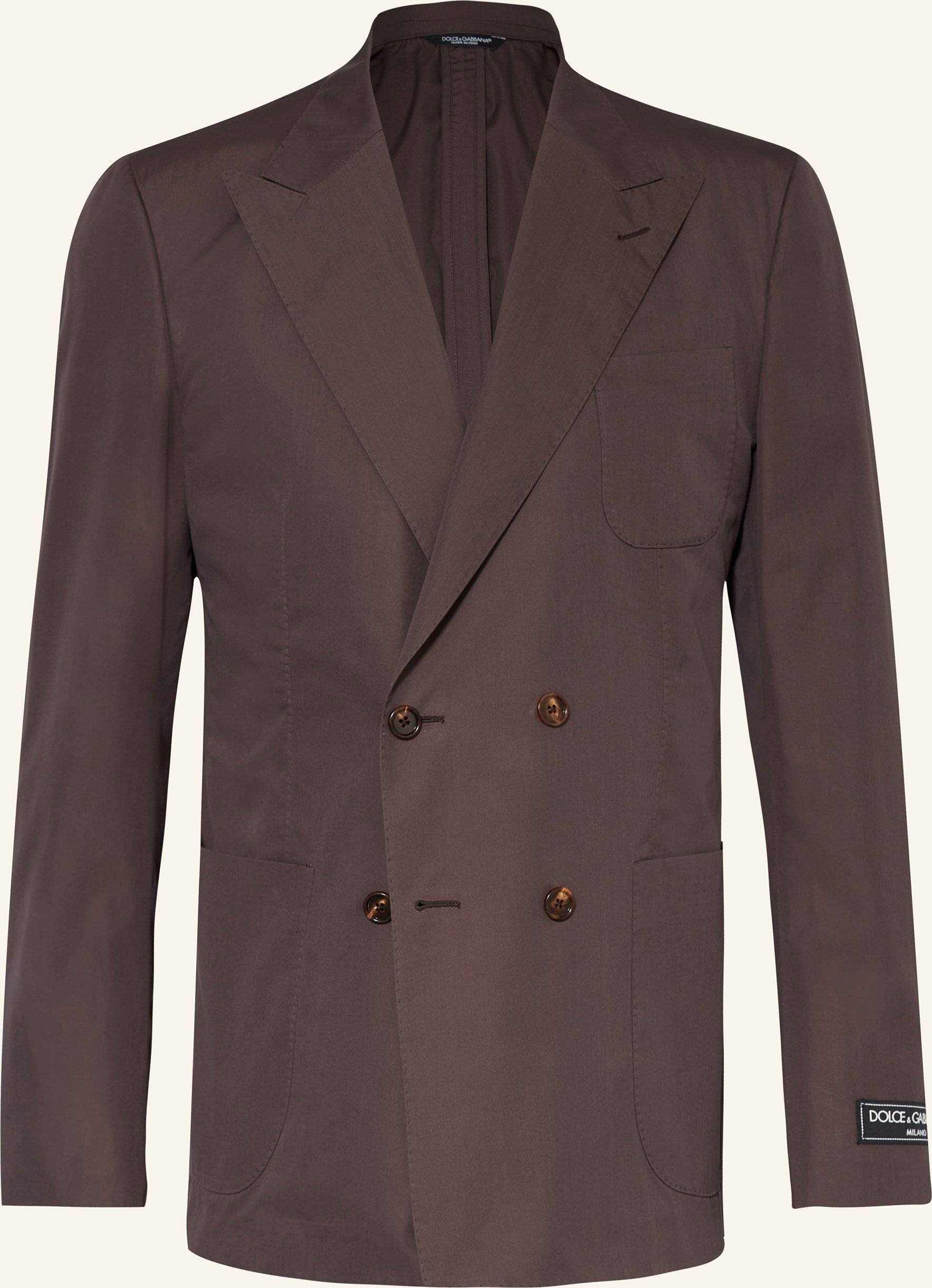 Dolce & Gabbana Anzugsakko Regular Portofino Fit braun