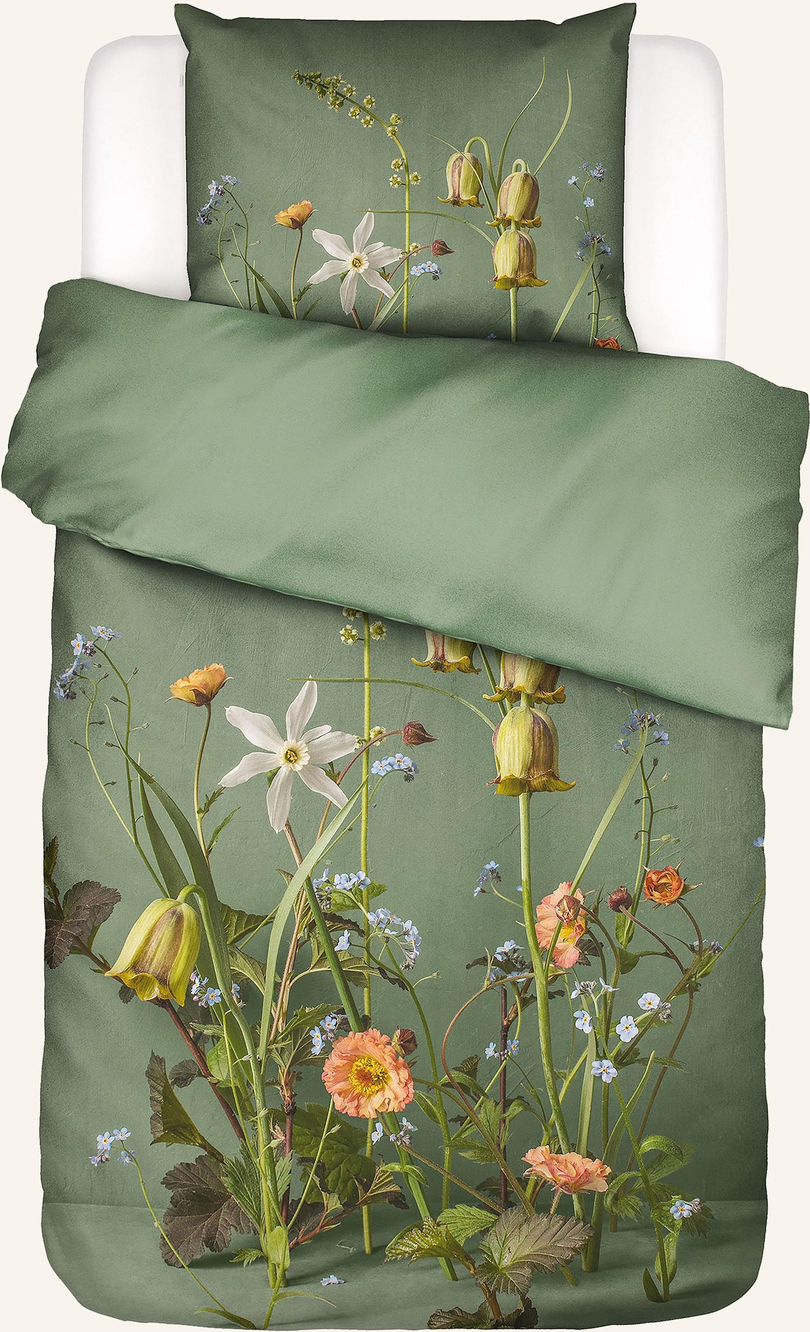 Essenza Bettwäsche Ficaria gruen