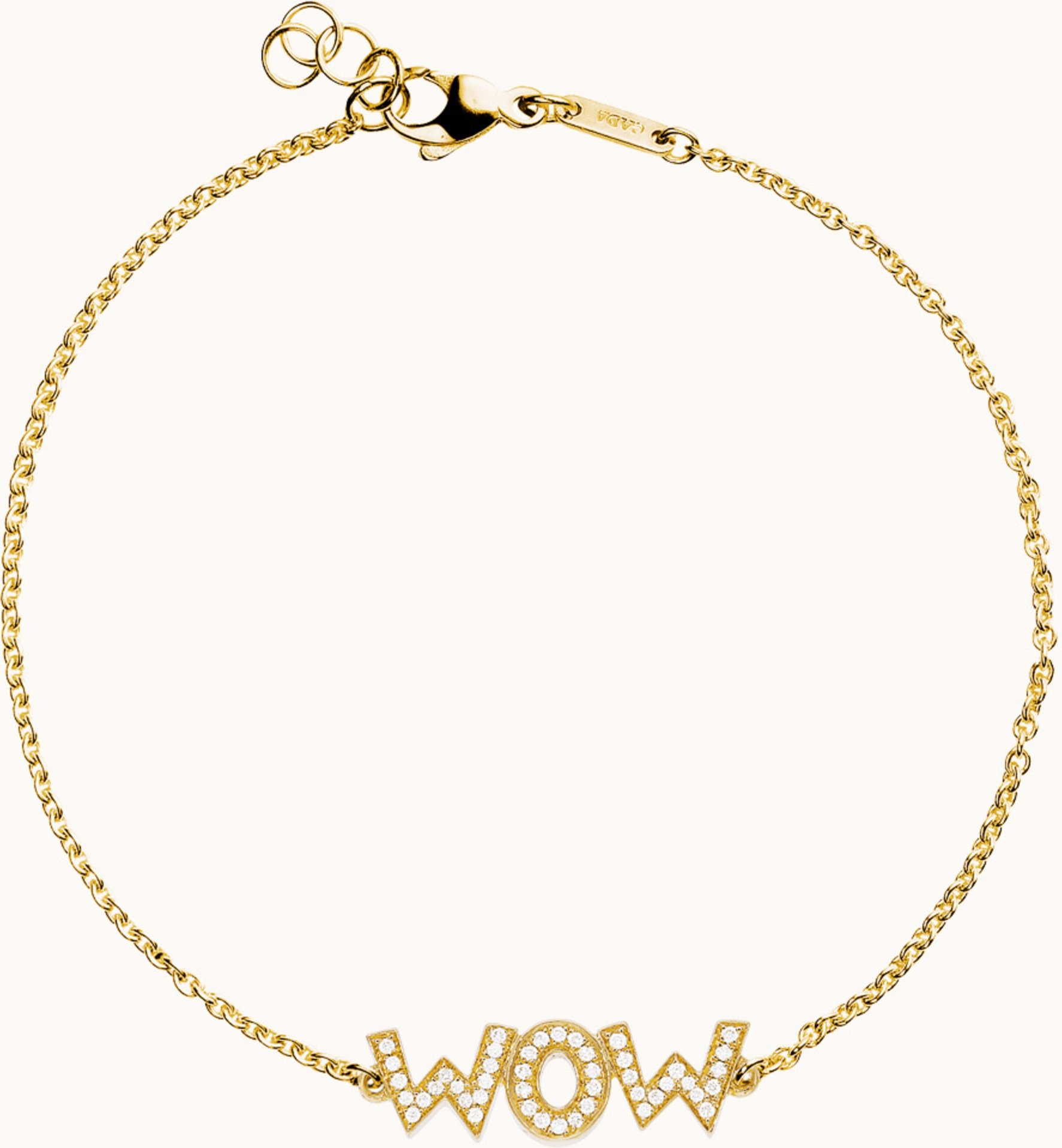 Cada Armband Wow Mom gold