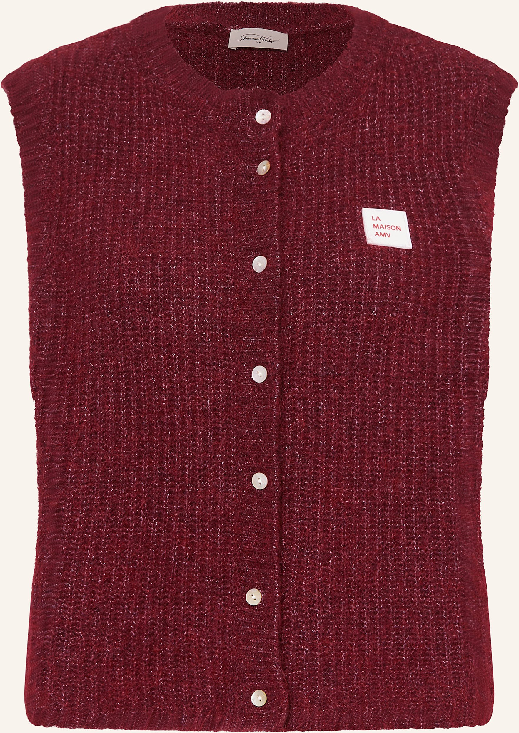 American Vintage Pullunder Knitvest rot