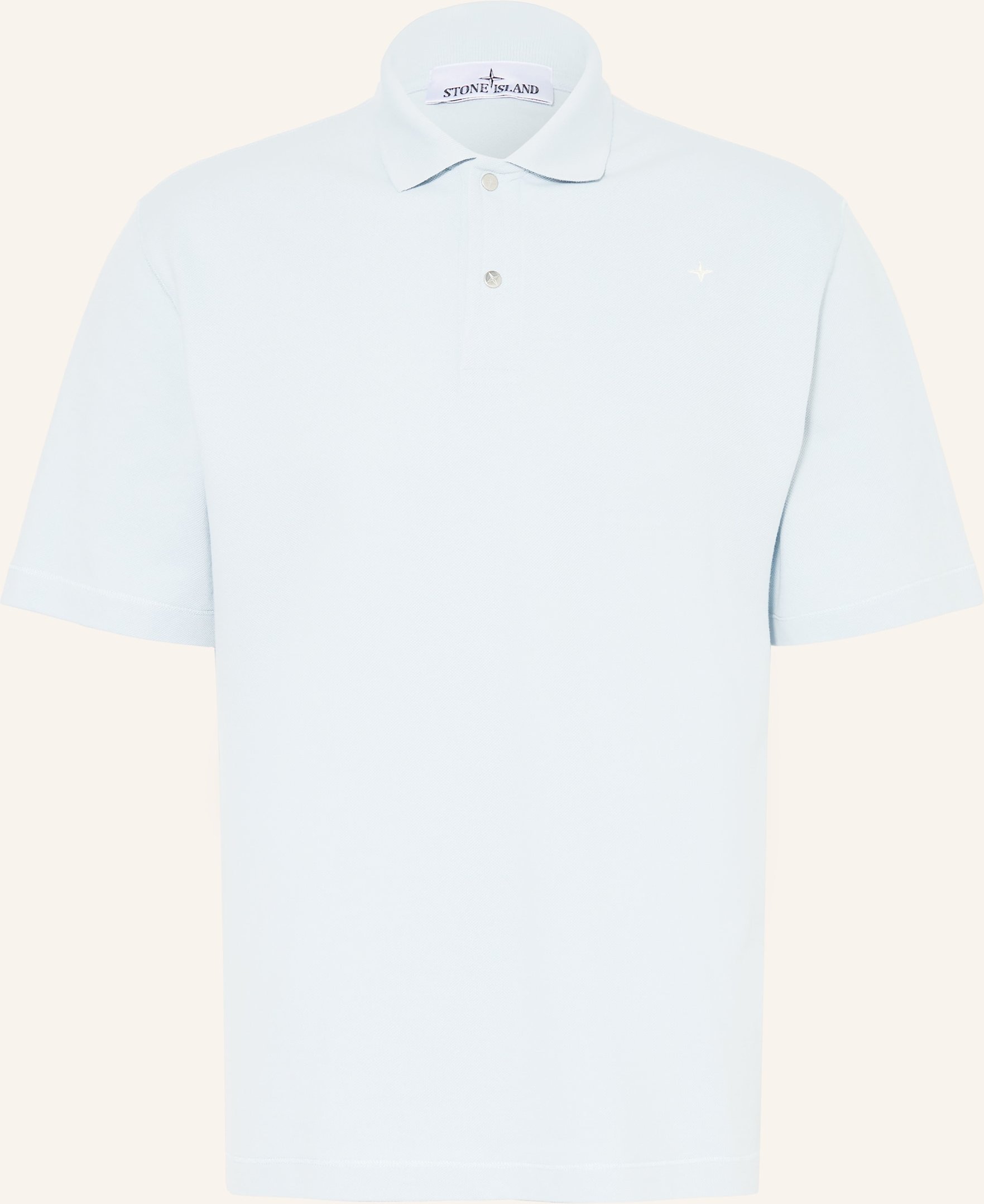 Stone Island Piqué-Poloshirt Stellina blau