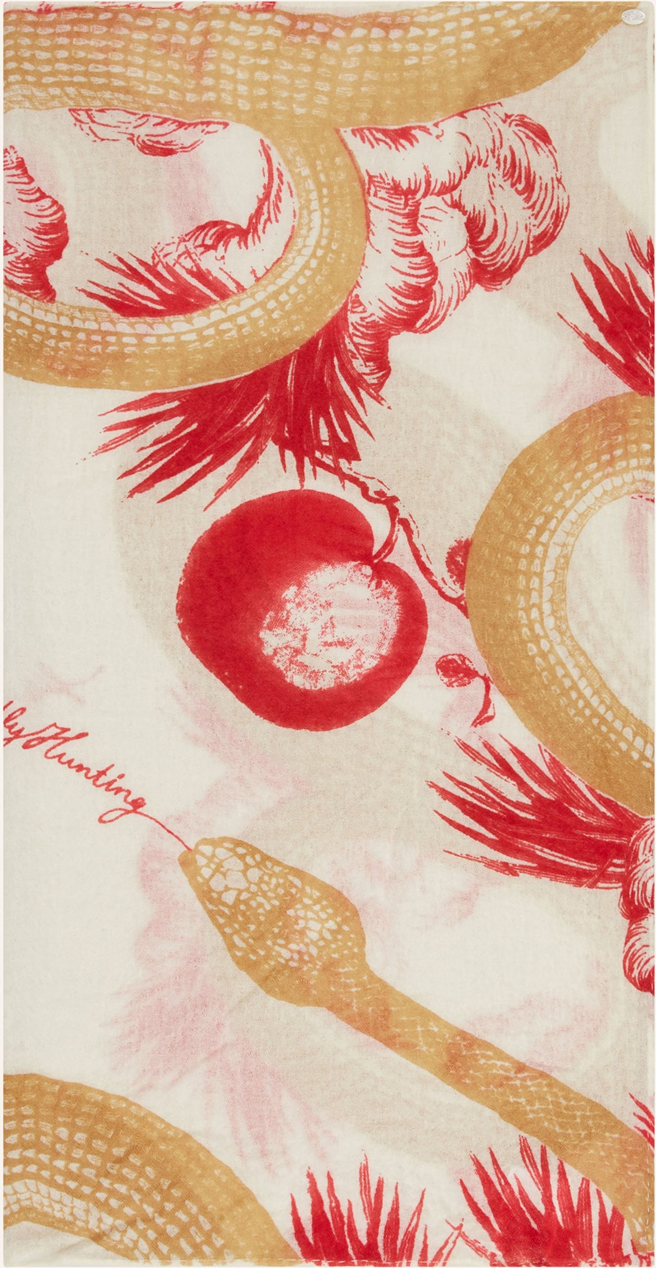 Friendly Hunting Cashmere-Tuch rot