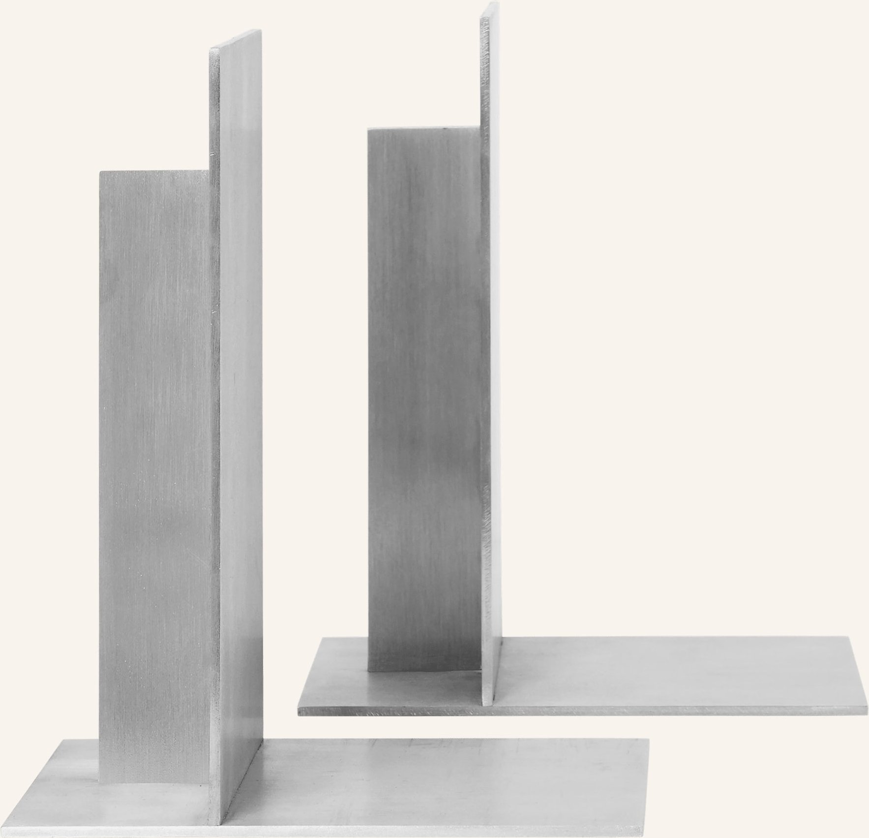 Ferm Living 2er-Set Buchstützen Lager silber