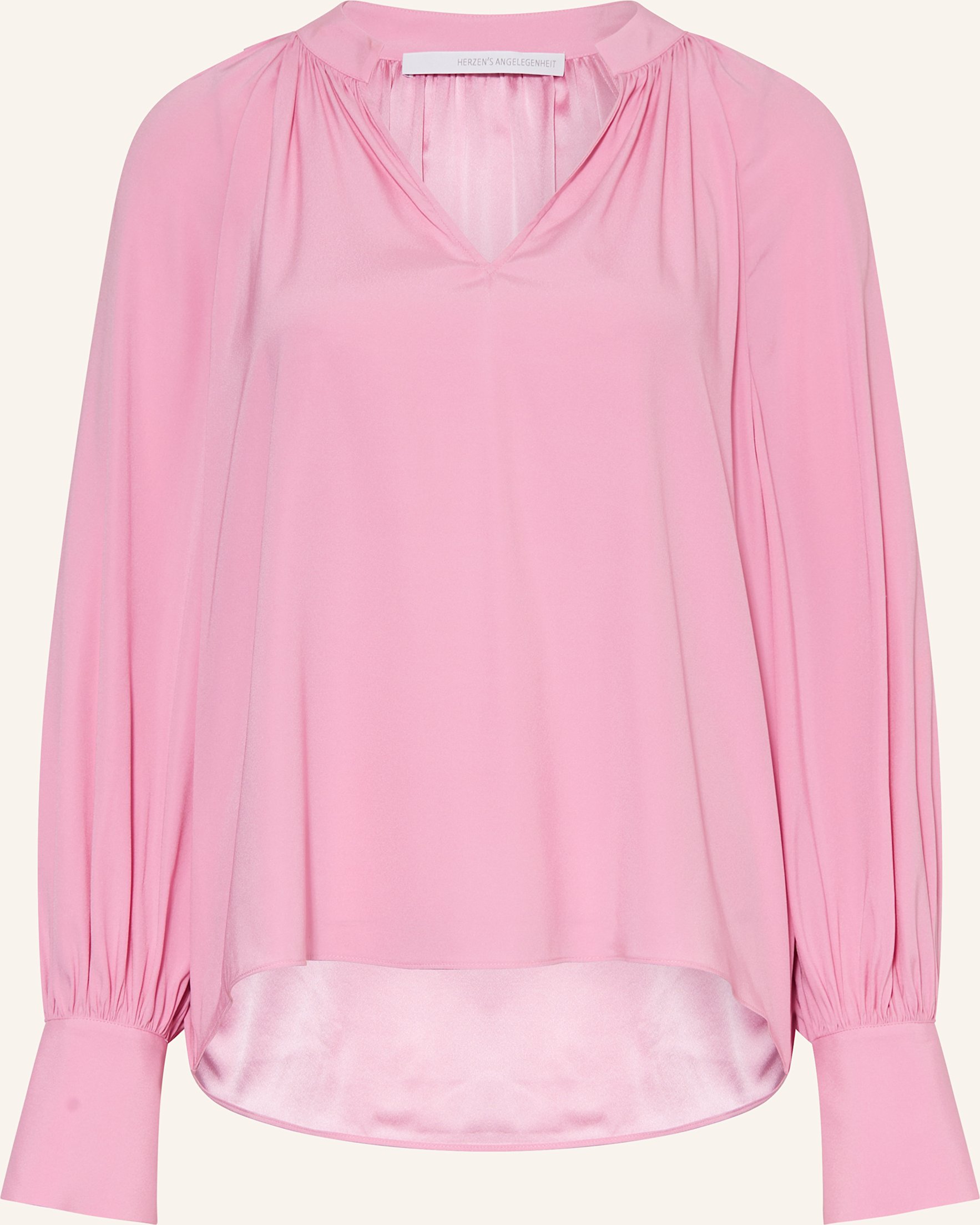 Herzen's Angelegenheit Blusenshirt Aus Seide Mit Rüschen gruen