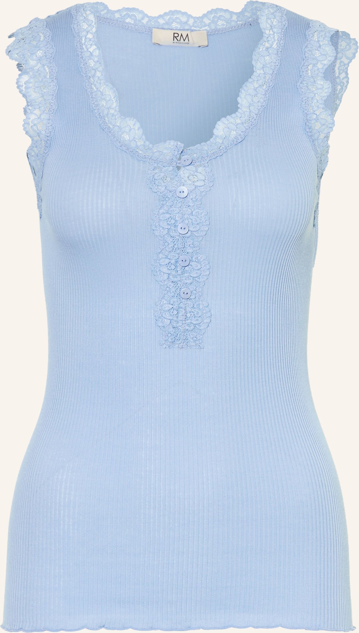 Rosemunde Top Rmwbalta Mit Spitze blau