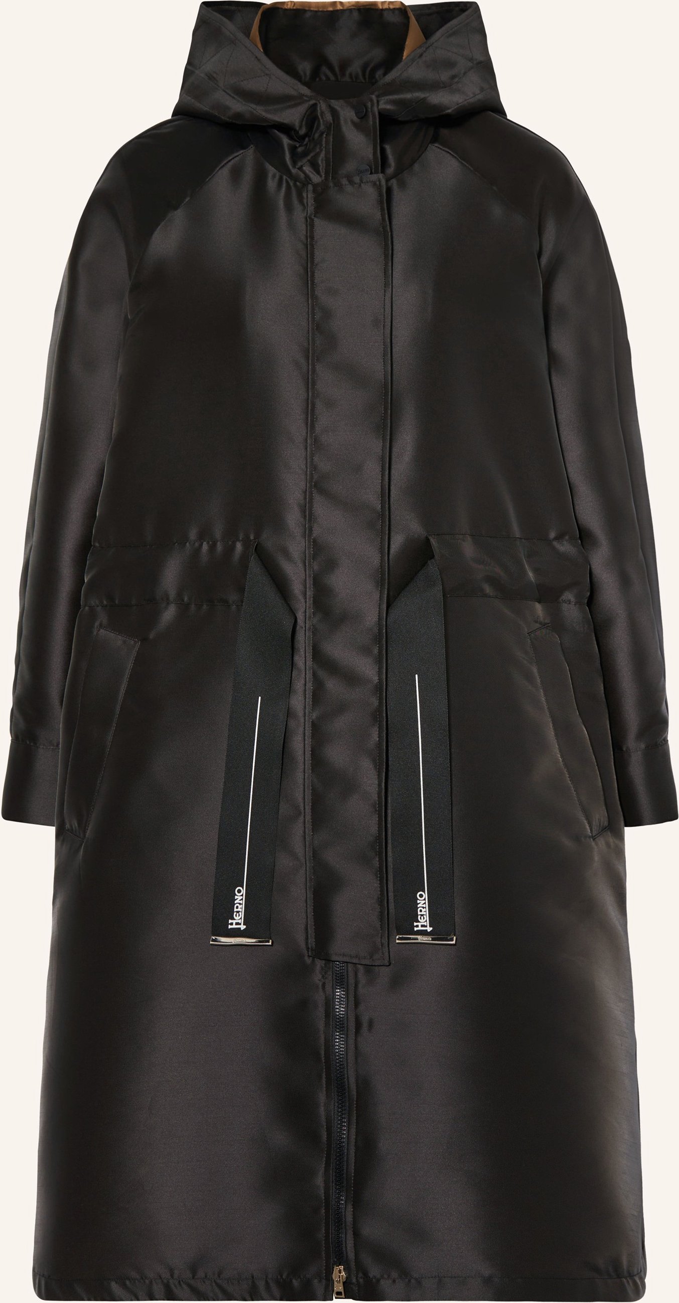 Herno Oversized-Parka schwarz