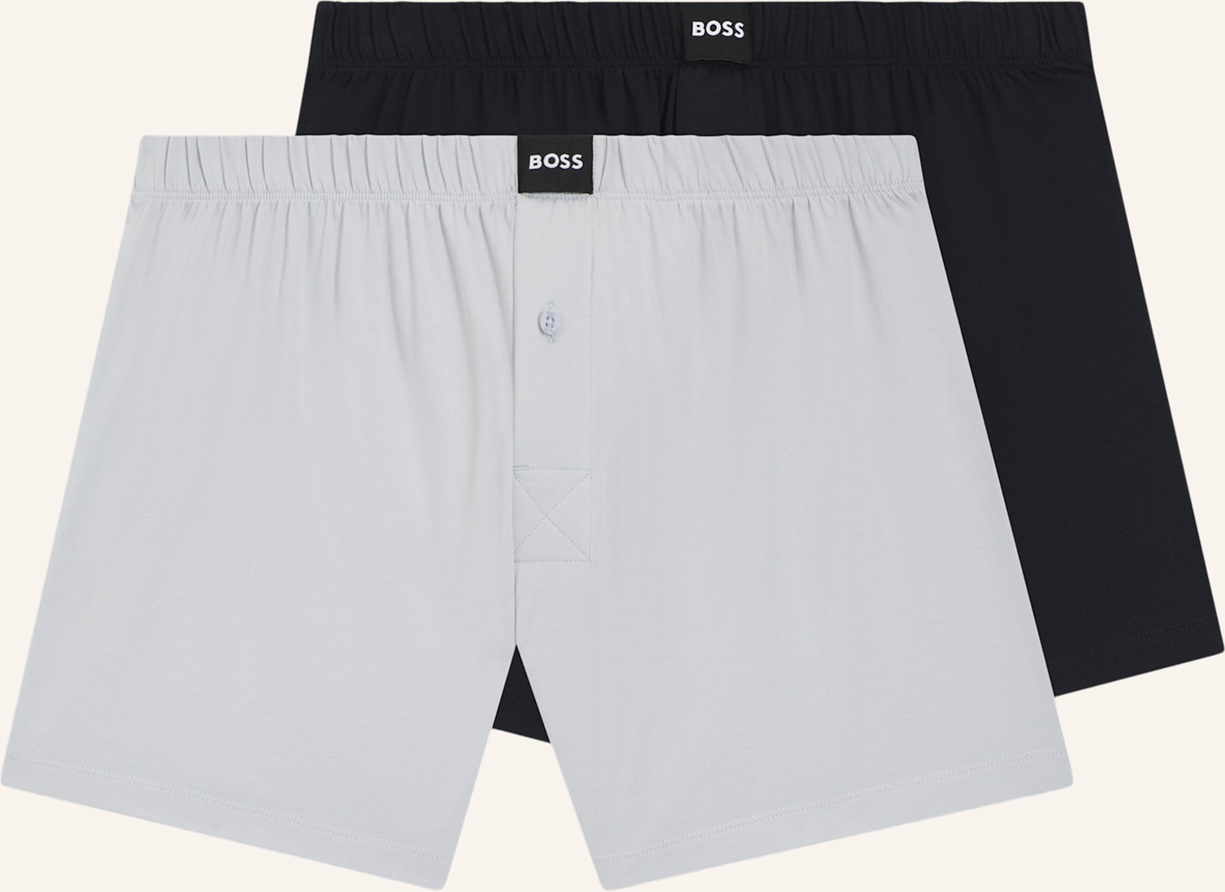 Boss Boxershort 2p Jersey Boxer blau