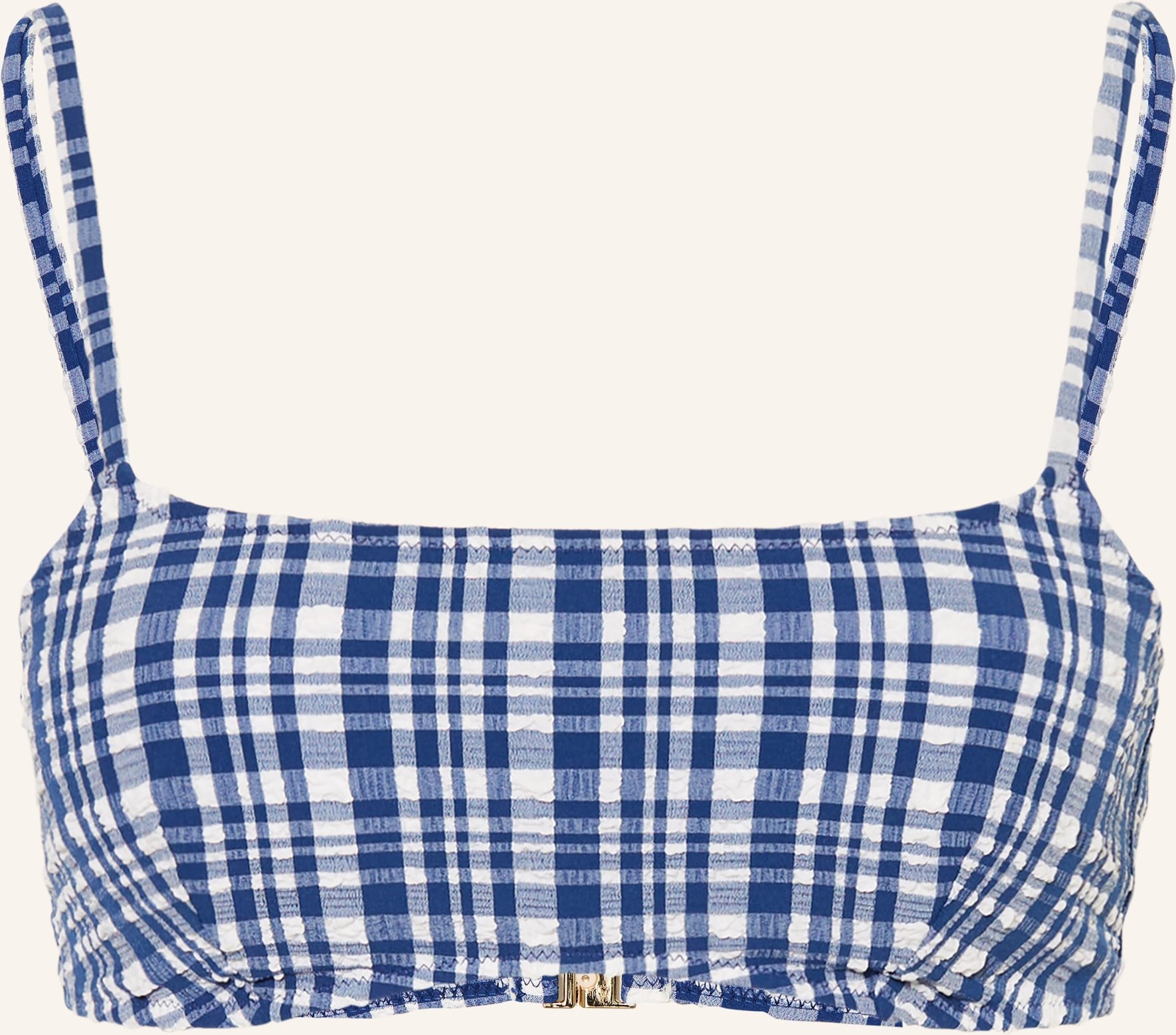 Mrs & Hugs Bustier-Bikini-Top blau