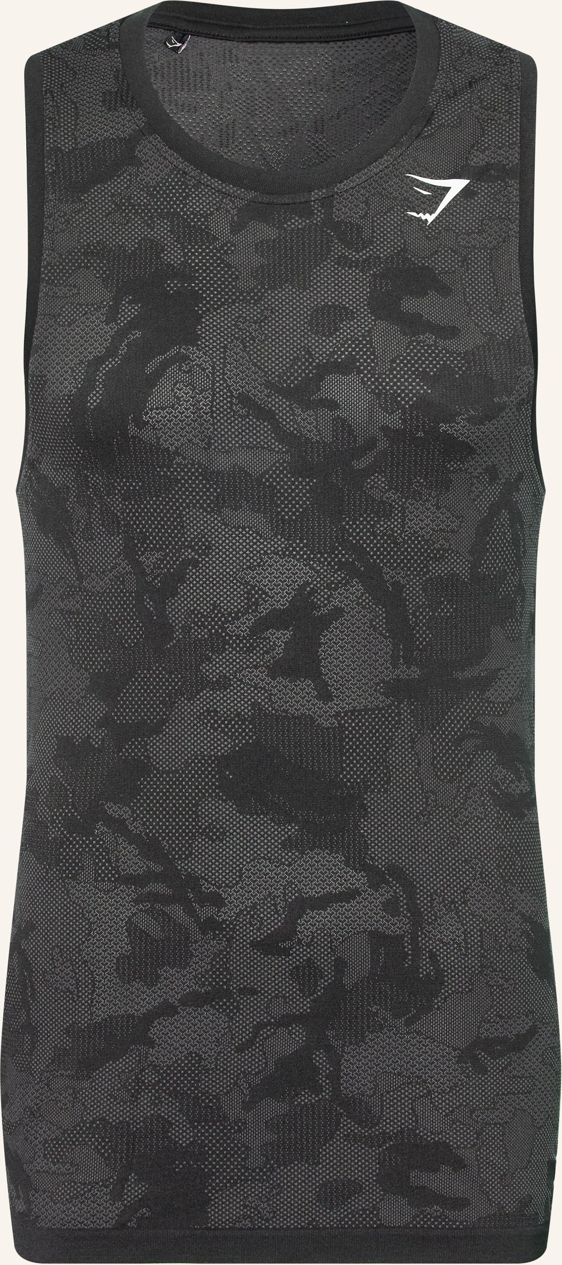 Gymshark Tanktop Geo Seamless schwarz