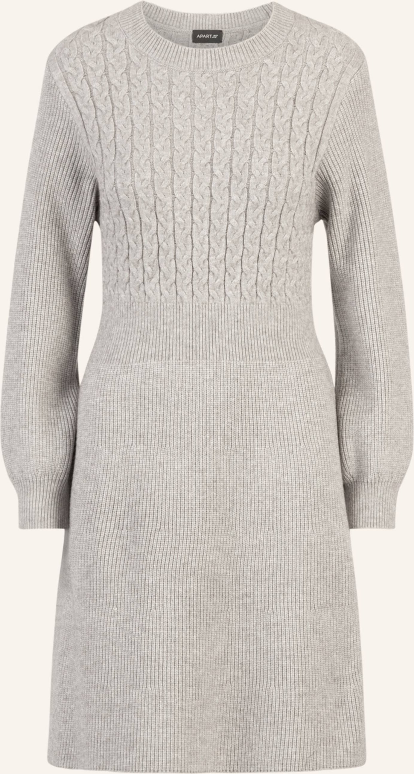 Apart Strickkleid grau