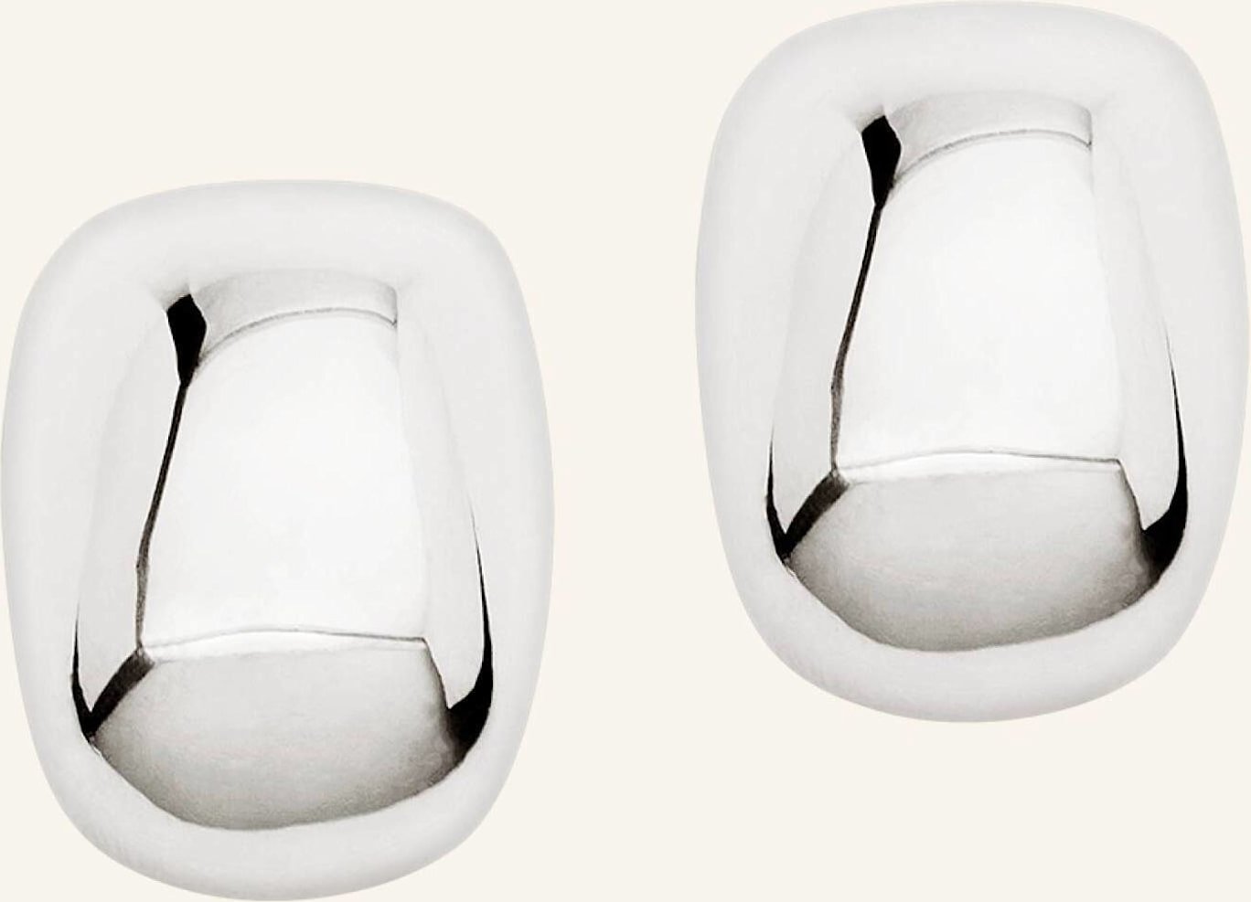 Pompidou Ohrhänger Puffy Elia Moon Mini By Glambou silber