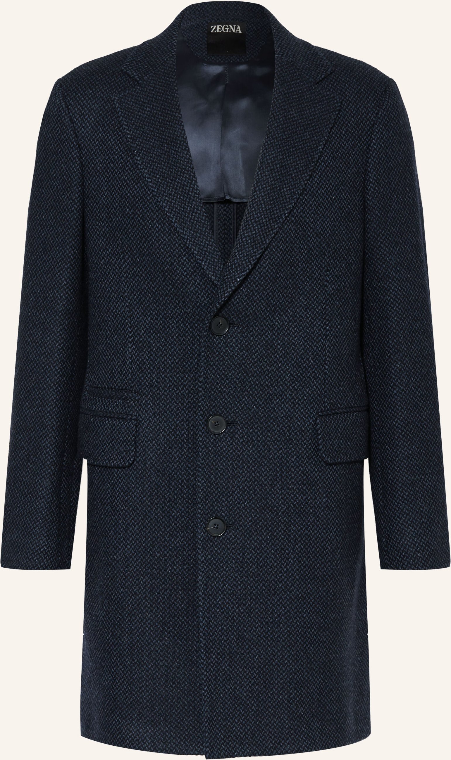 Zegna Wollmantel blau