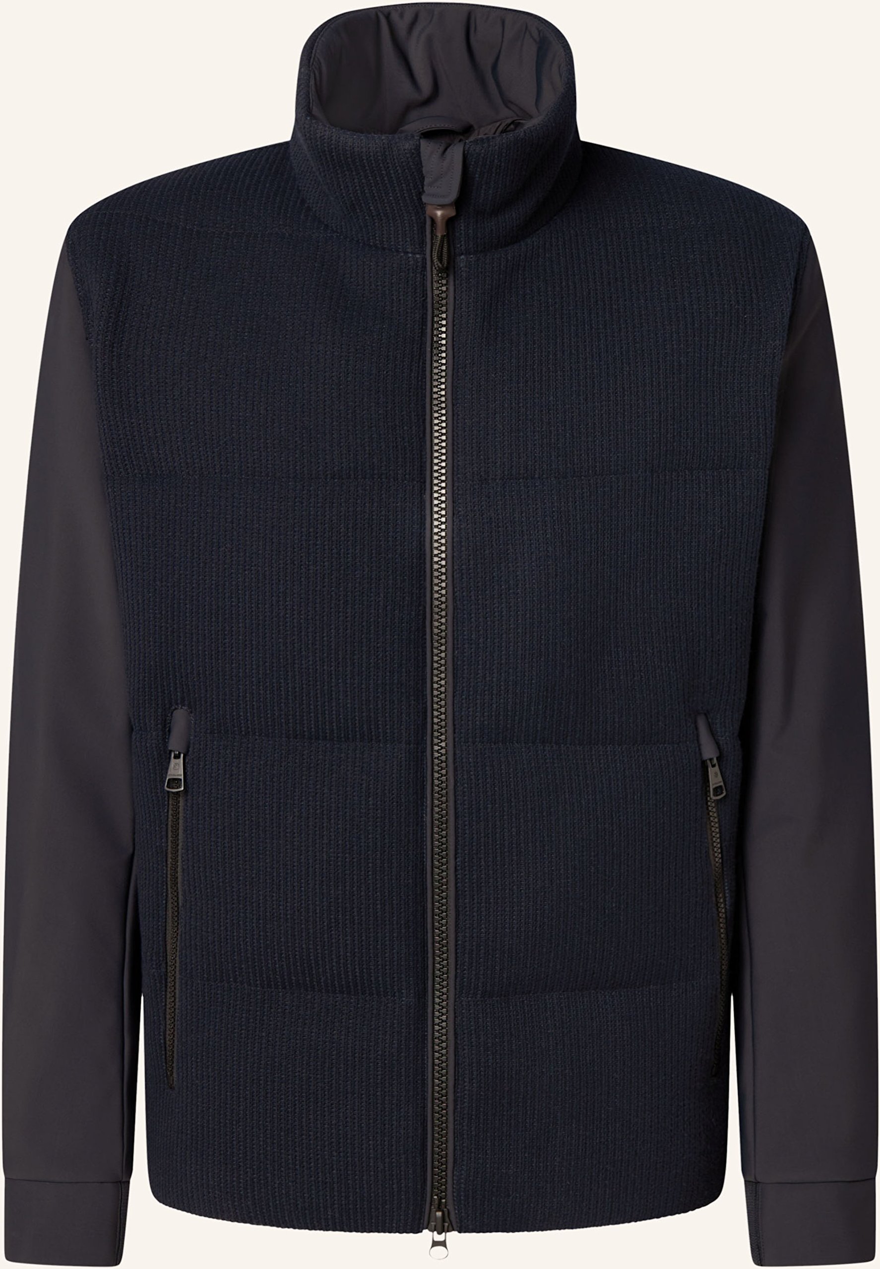 Strellson Jacke Flex Knit Im Materialmix blau