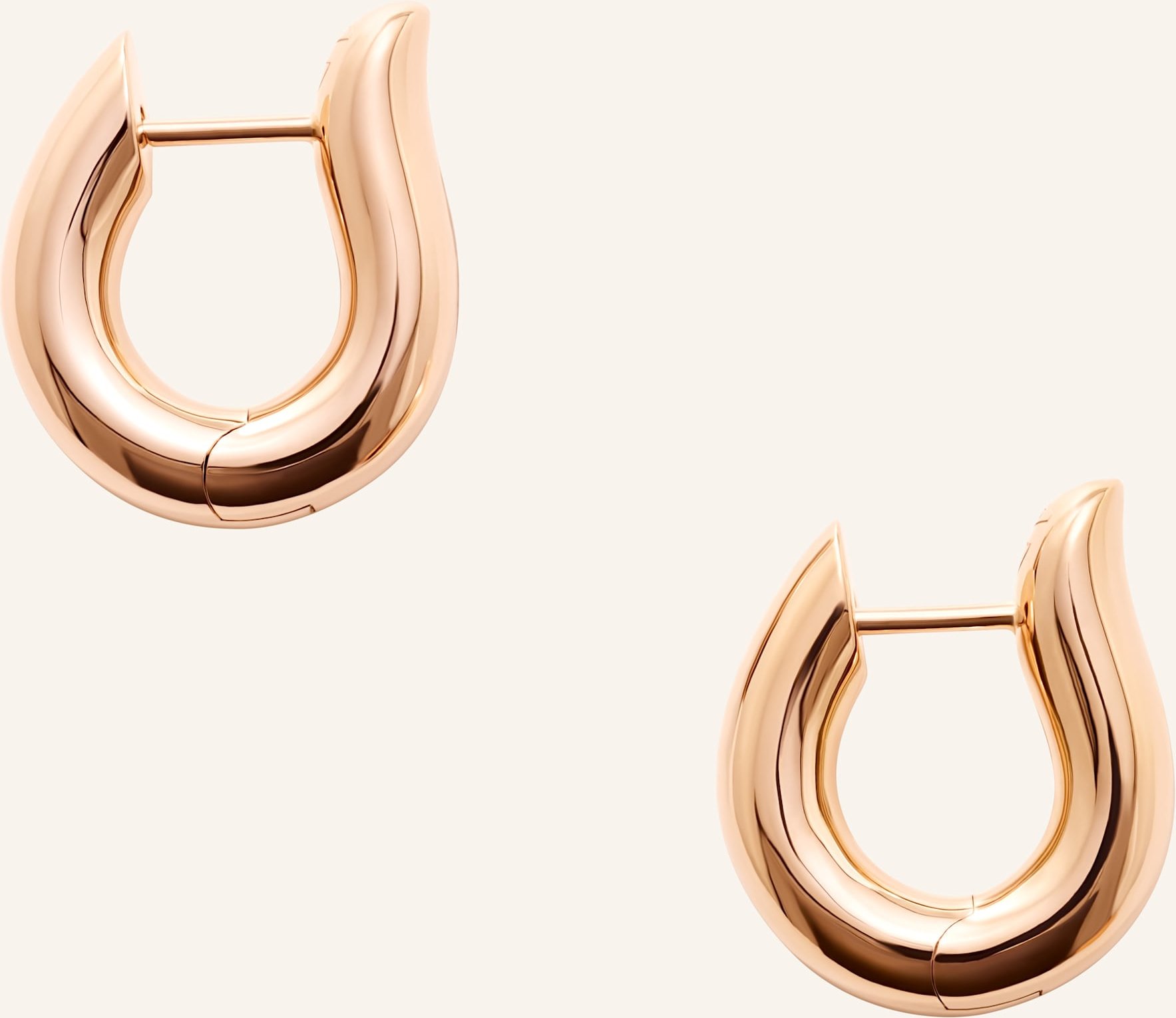 Tamara Comolli Ohrstecker Signature Ohrstecker Hoop Medium 18k Roségold 18k Roségold rosegold