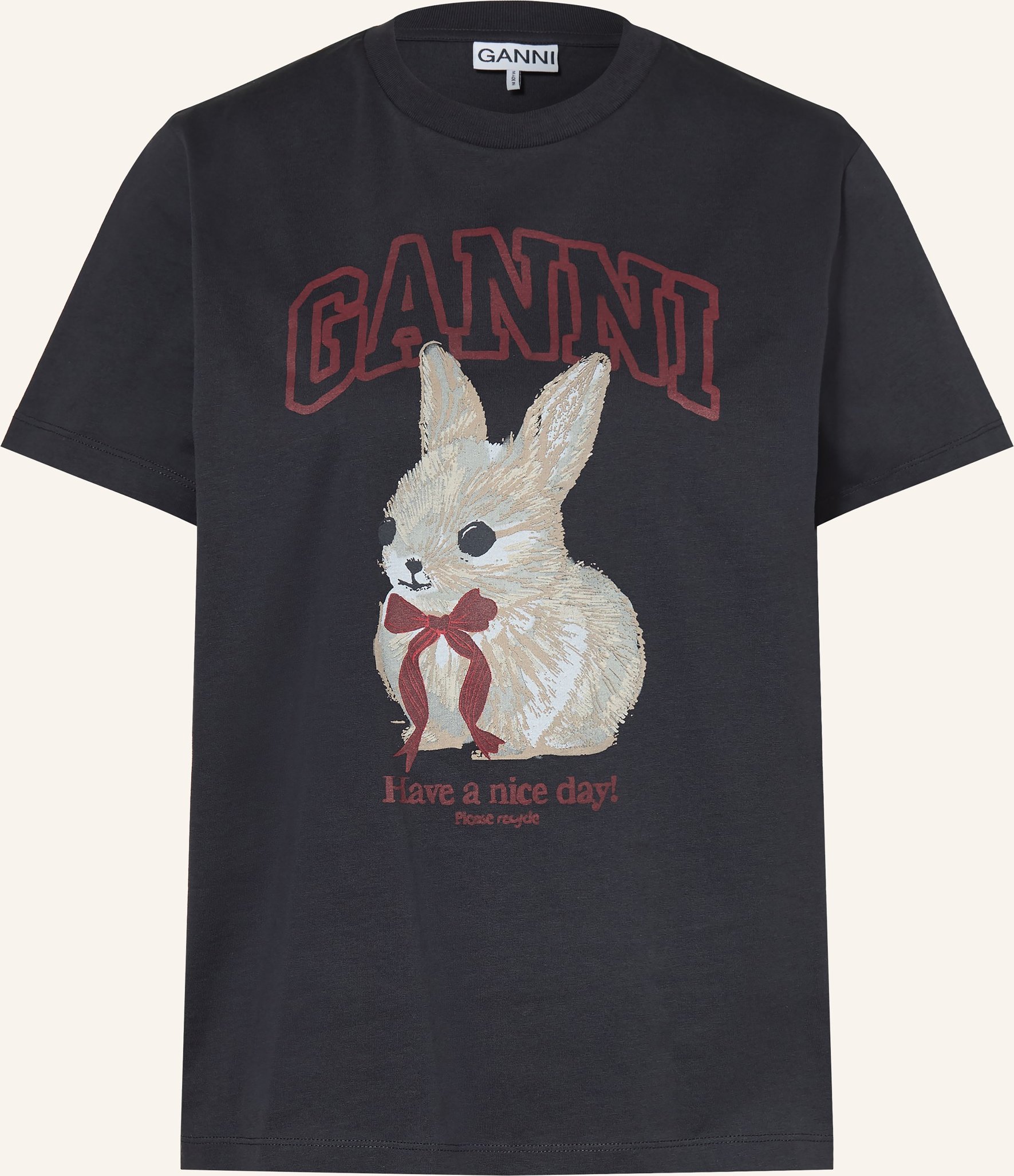 Ganni T-Shirt schwarz