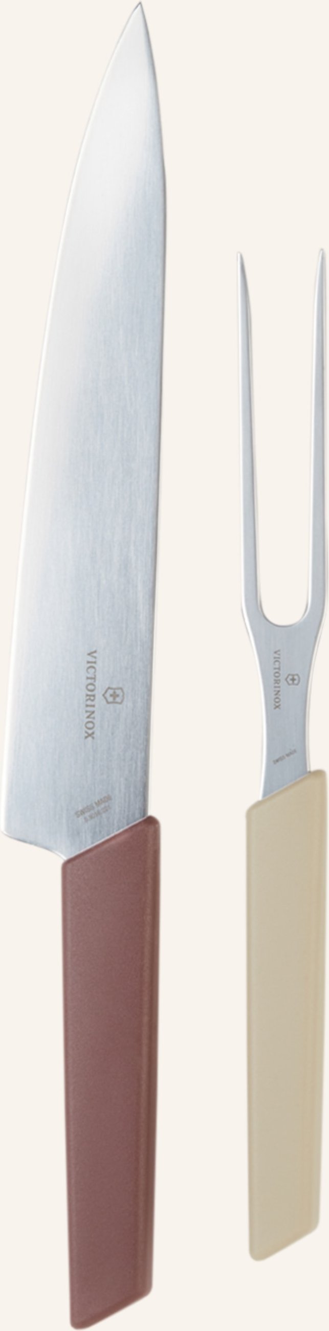 Victorinox 2-Tlg. Tranchierbesteck-Set Swiss Modern rot