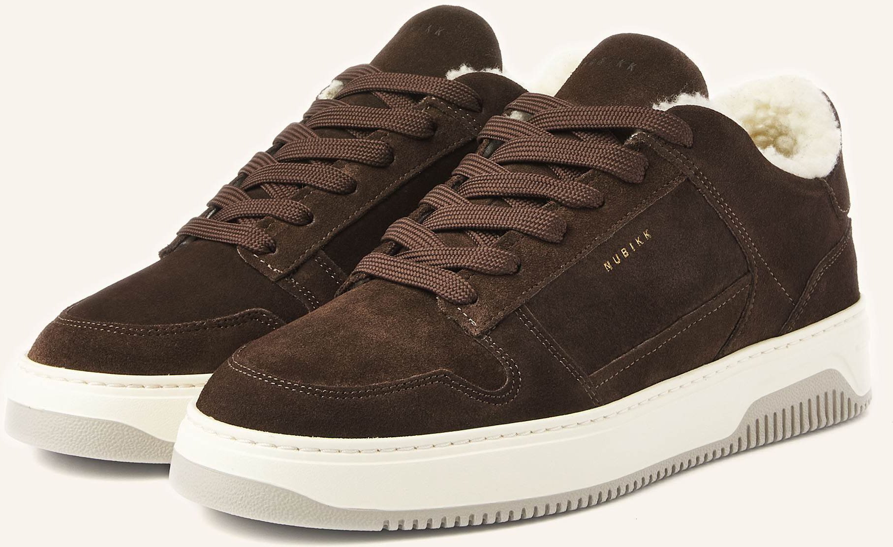 Nubikk Sneaker Basket Court Fur braun