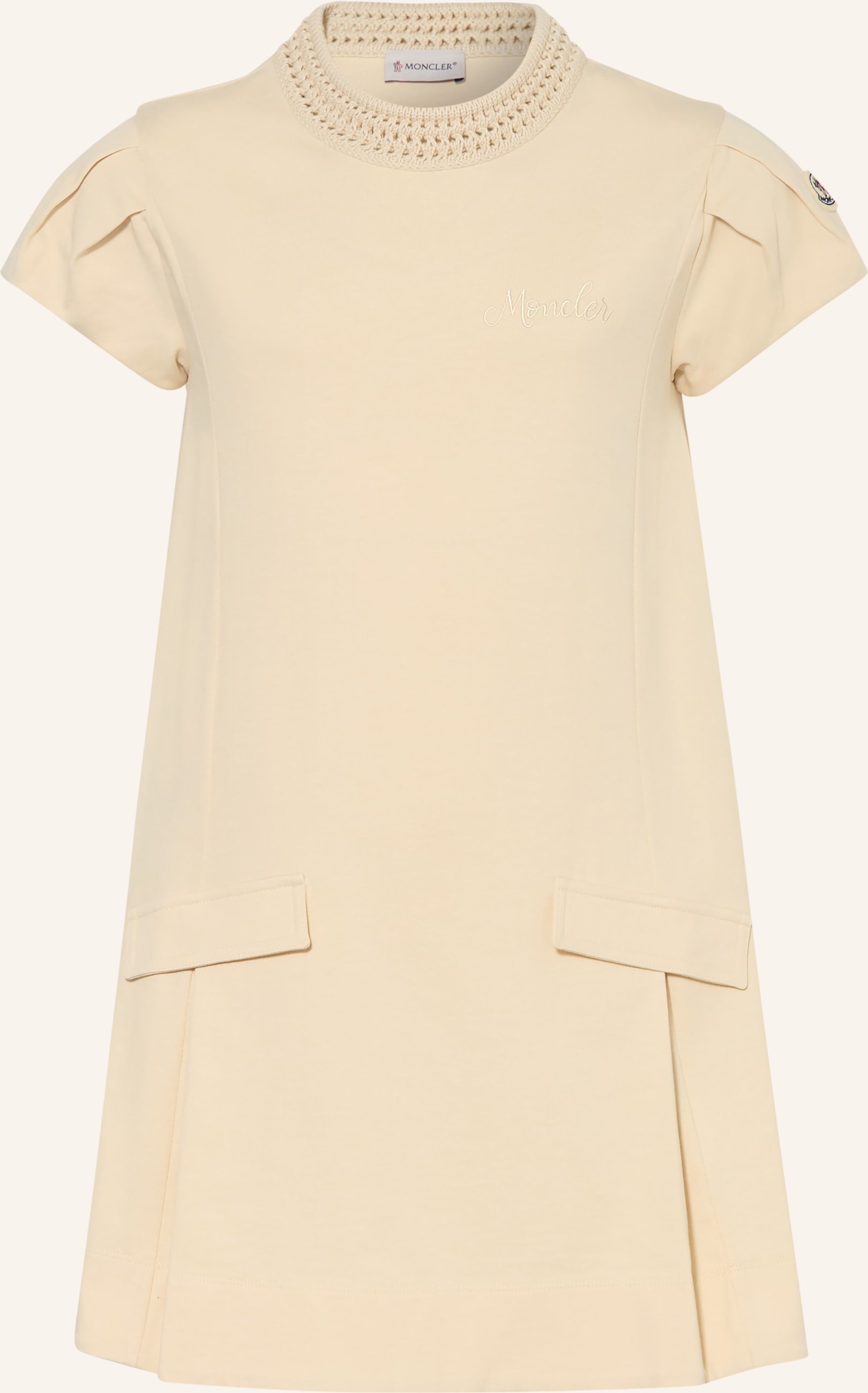 Moncler Enfant Jerseykleid beige