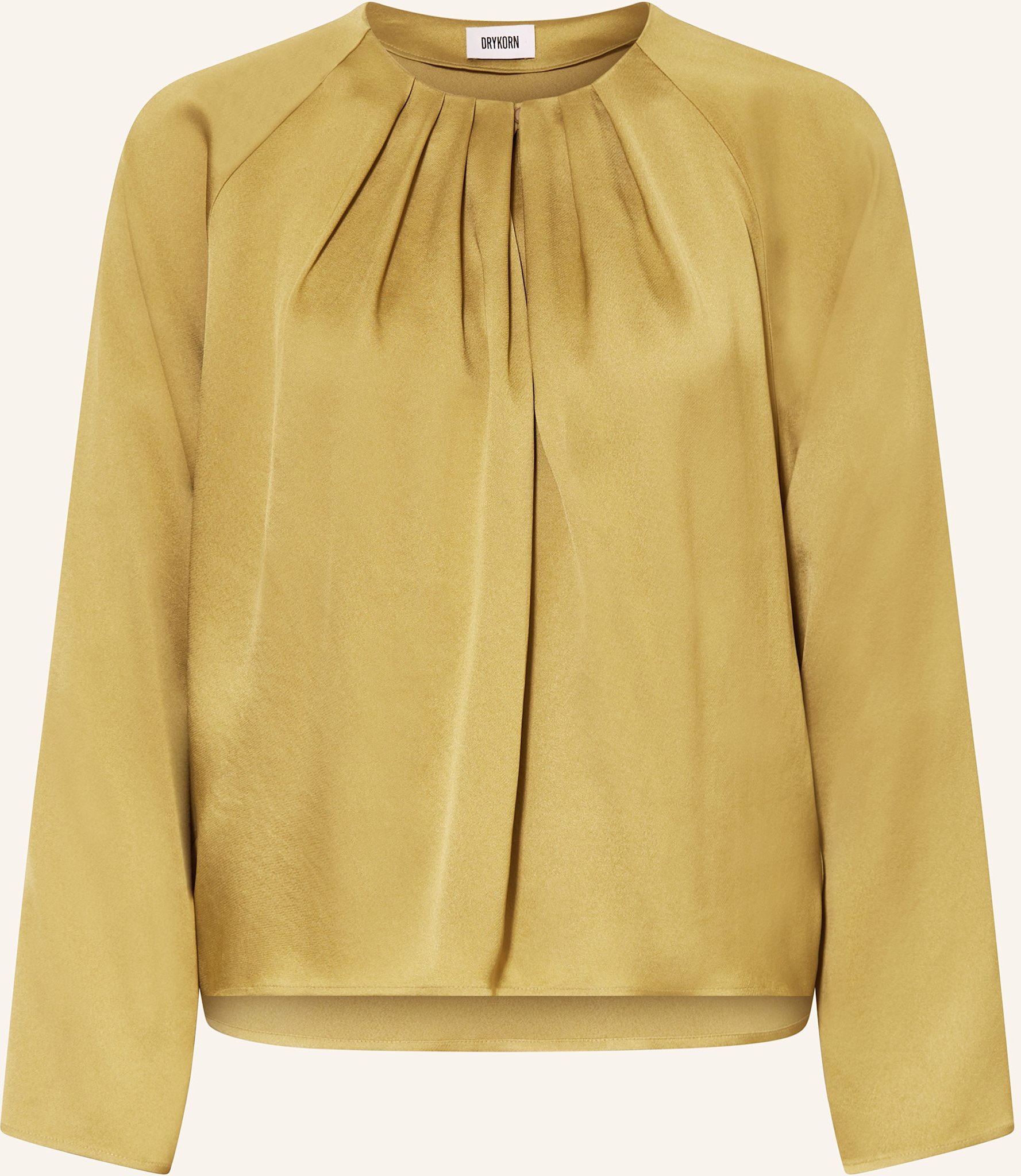 Drykorn Blusenshirt Harleen Aus Satin gruen