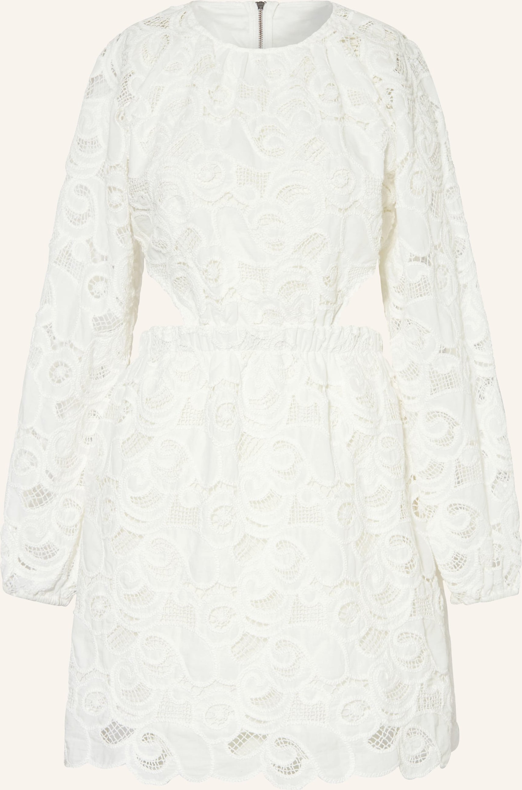 Mrs & Hugs Spitzenkleid Mit Cut-Out weiss