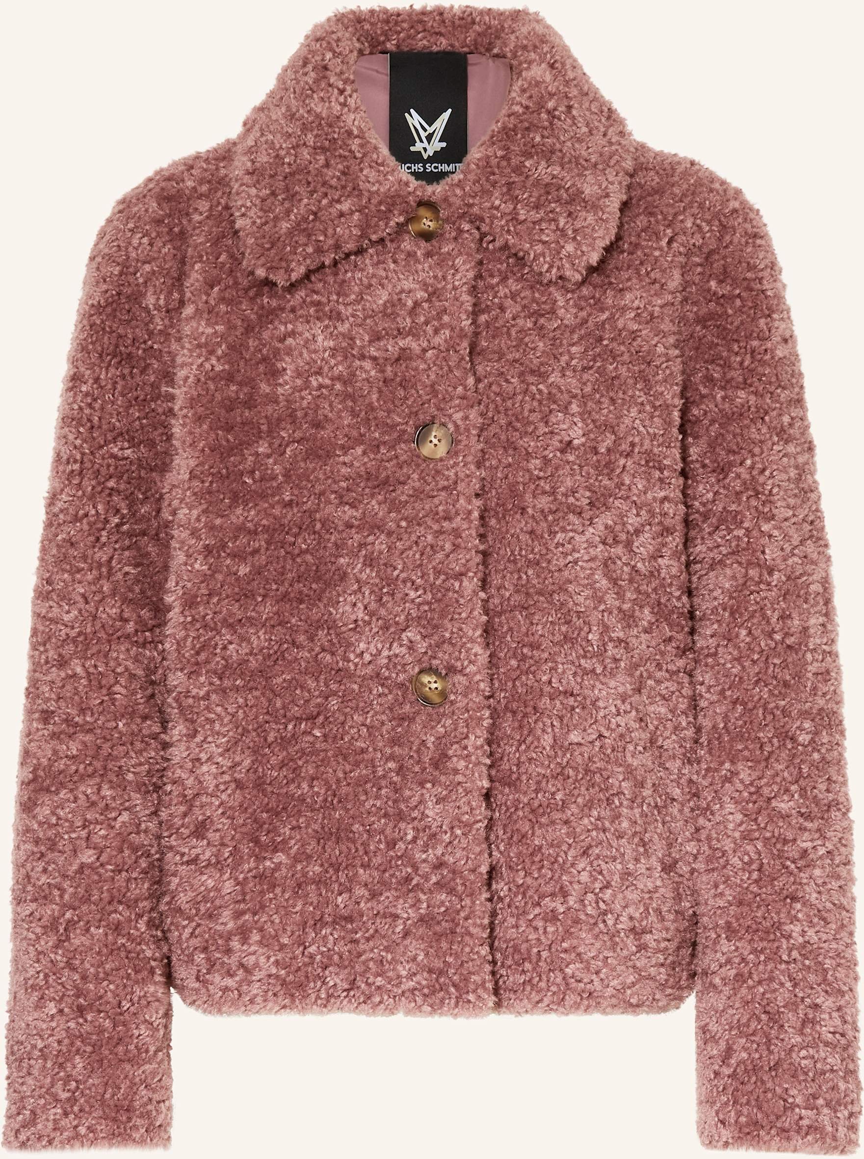 Fuchs Schmitt Teddyfell-Jacke rosa