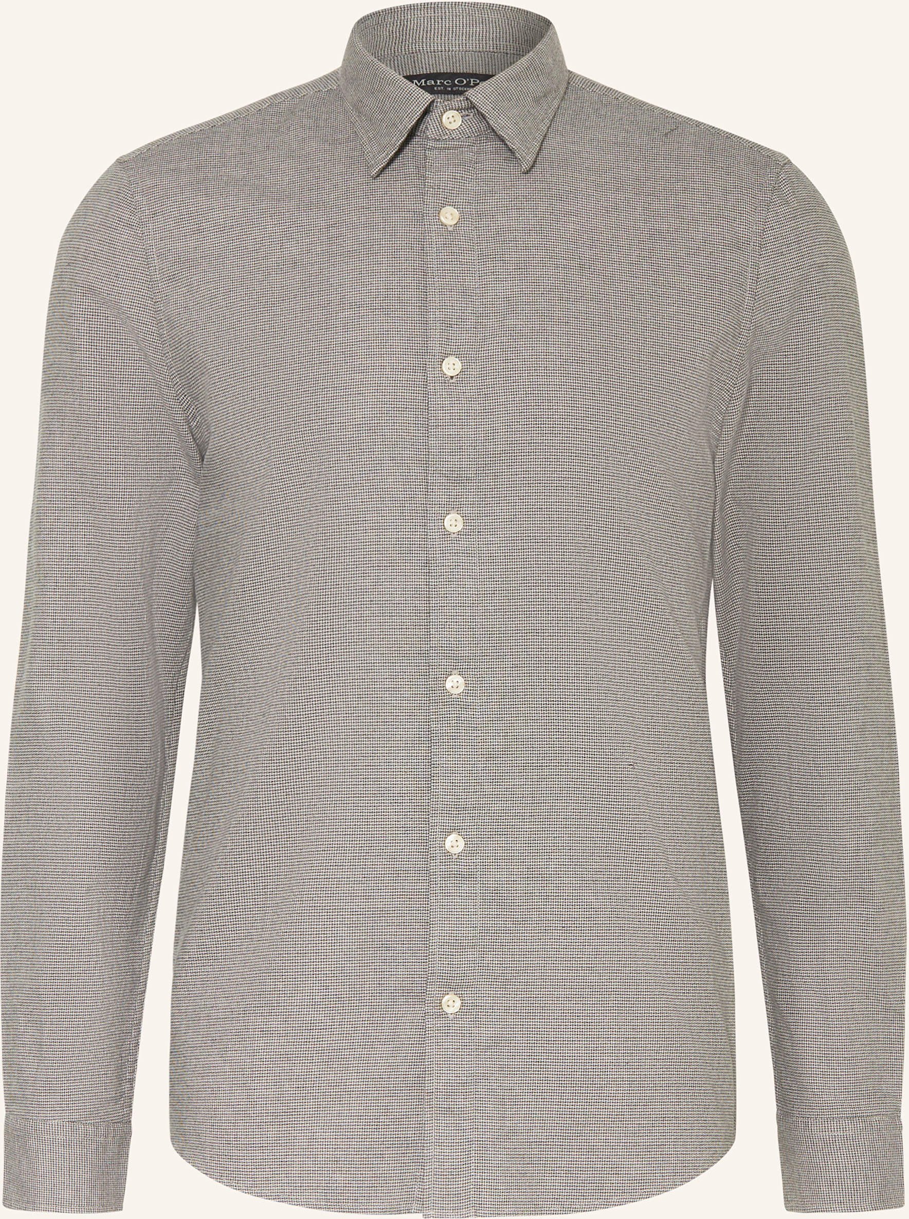 Marc O'polo Flanellhemd Shaped Fit grau