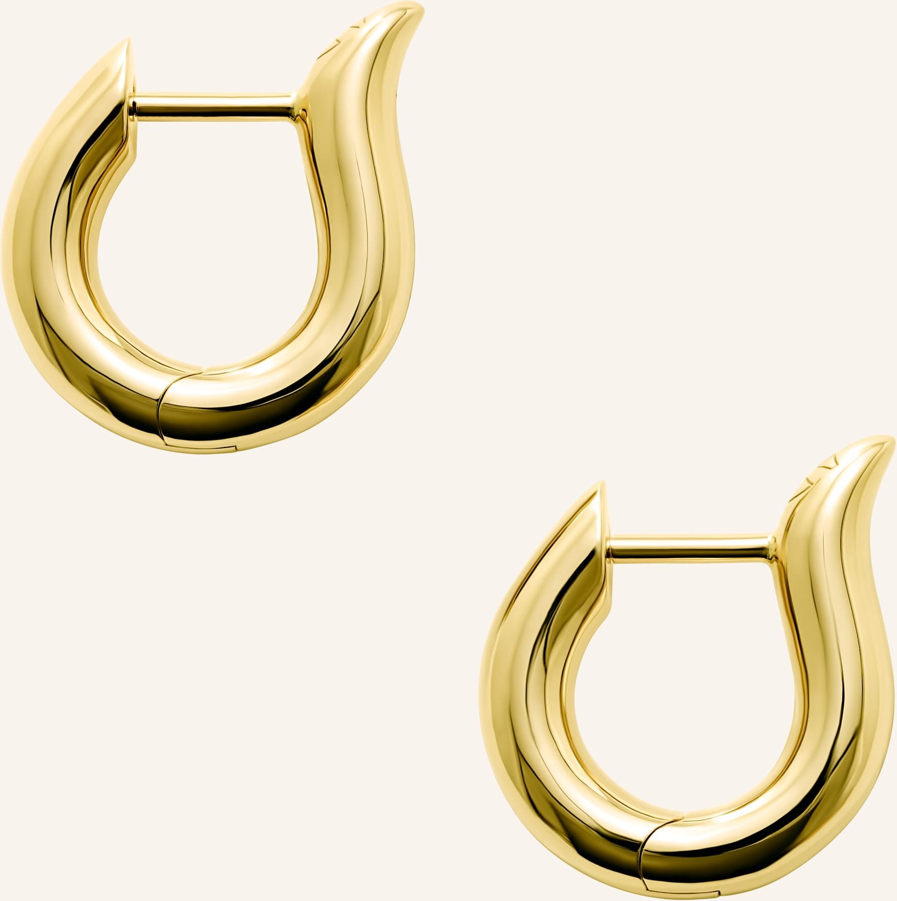 Tamara Comolli Ohrstecker Signature Ohrstecker Hoop Small 18k Gelbgold gold