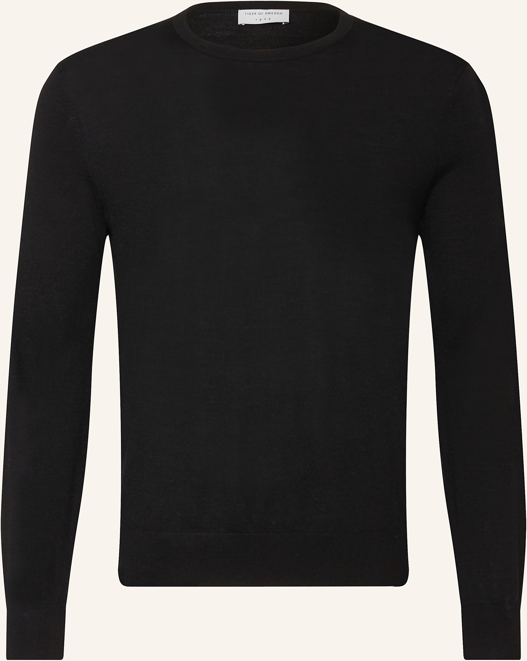 Thumbnail - Tiger Of Sweden Pullover Connor Aus Merinowolle schwarz