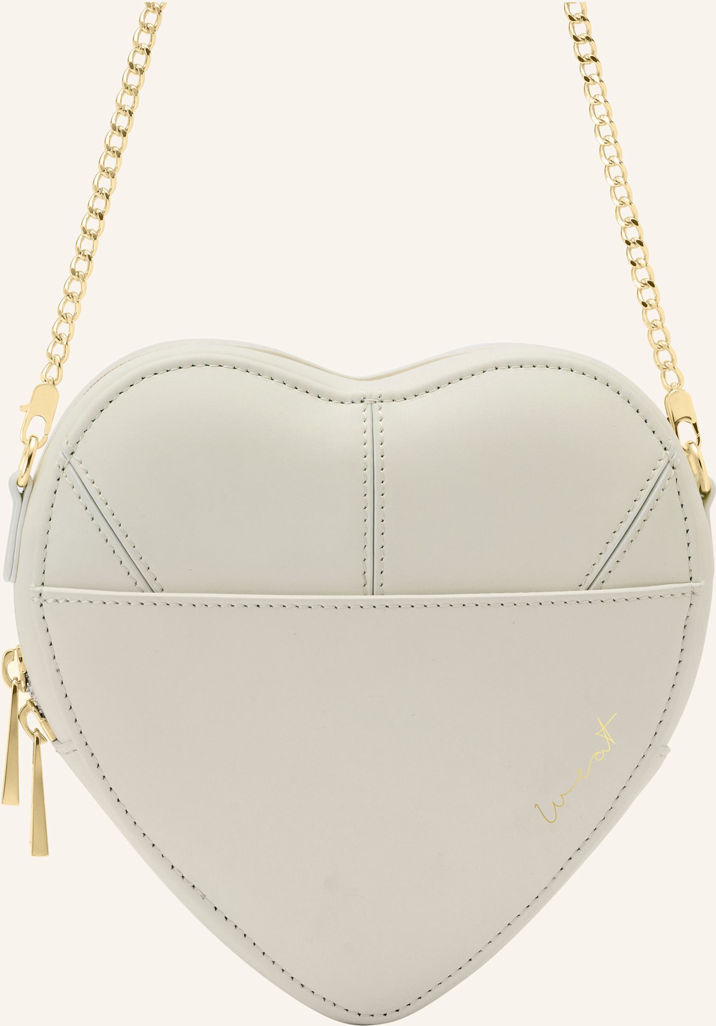 Weat Handtasche Big Heart weiss