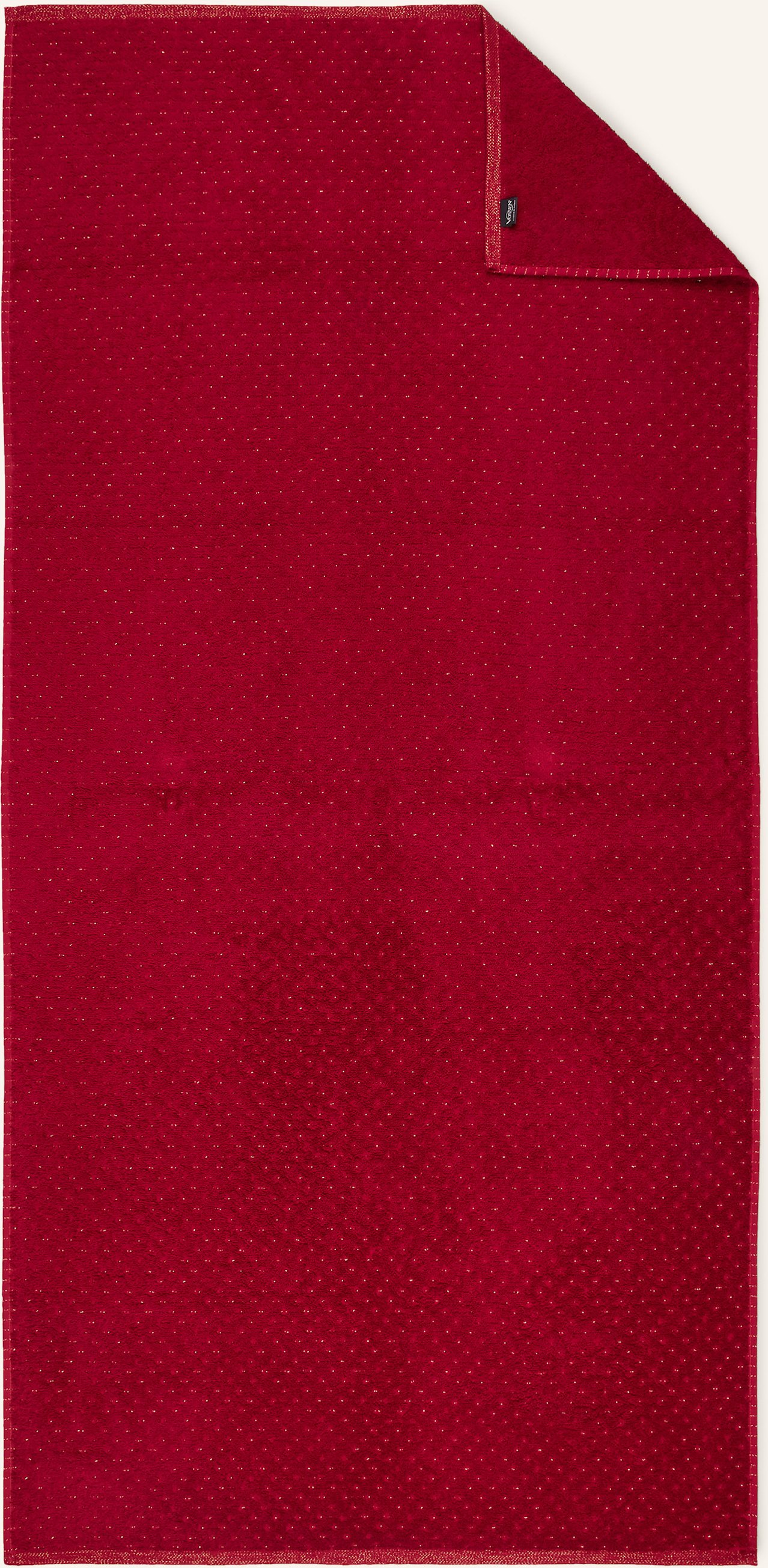 Vossen Duschtuch Golden Century Mit Glitzergarn rot