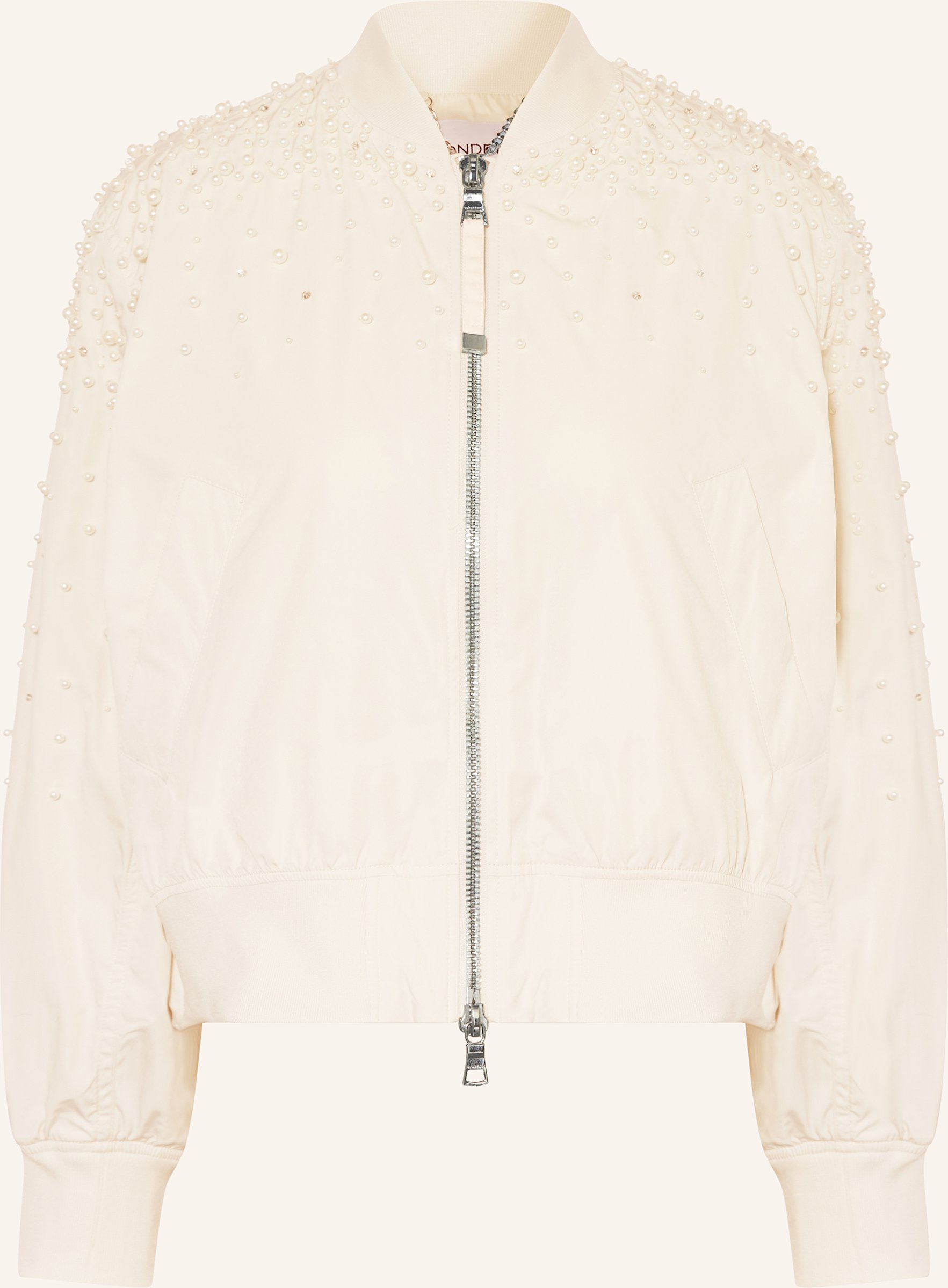 Blonde No.8 Blouson Susan Mit Schmuckperlen weiss