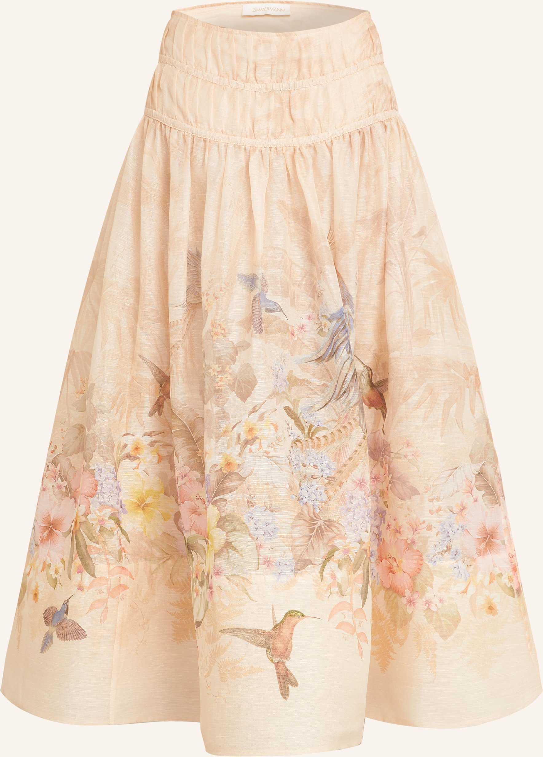 Zimmermann Rock Illuminate Drawn Mit Leinen Und Seide orange