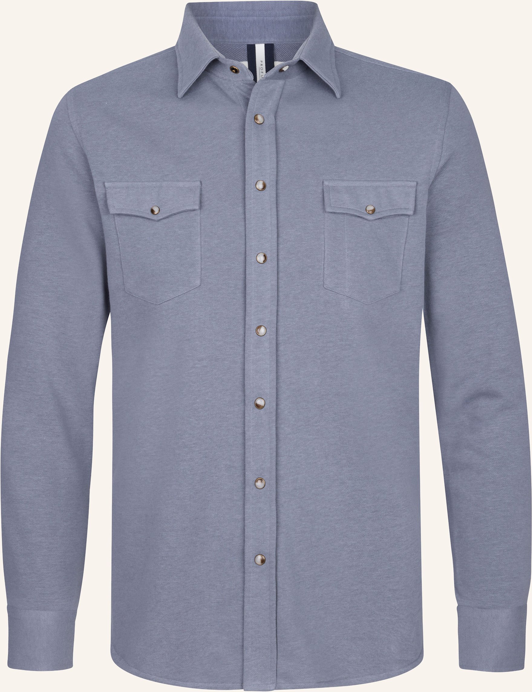 Profuomo Solid Overshirt blau