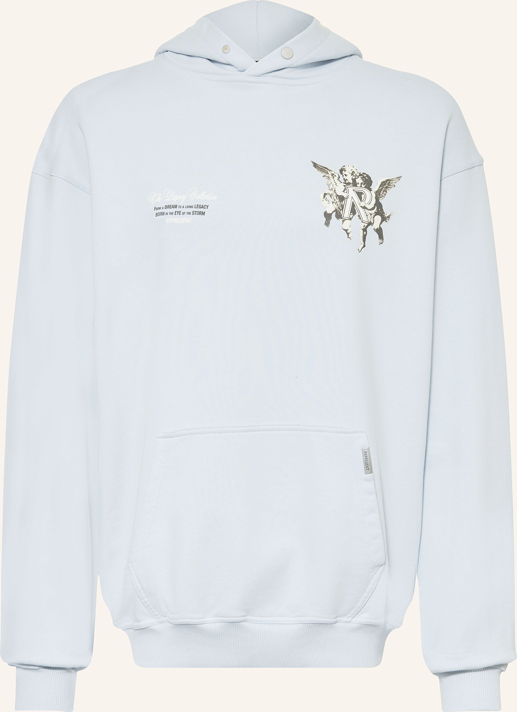 Represent Oversized-Hoodie blau