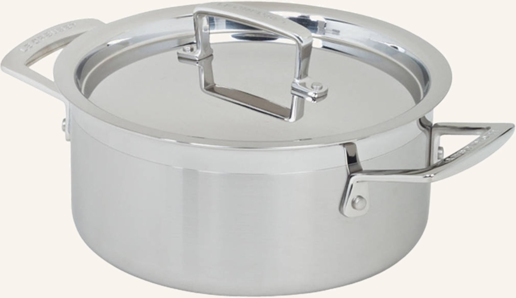 Le Creuset Bratentopf 3-Ply silber