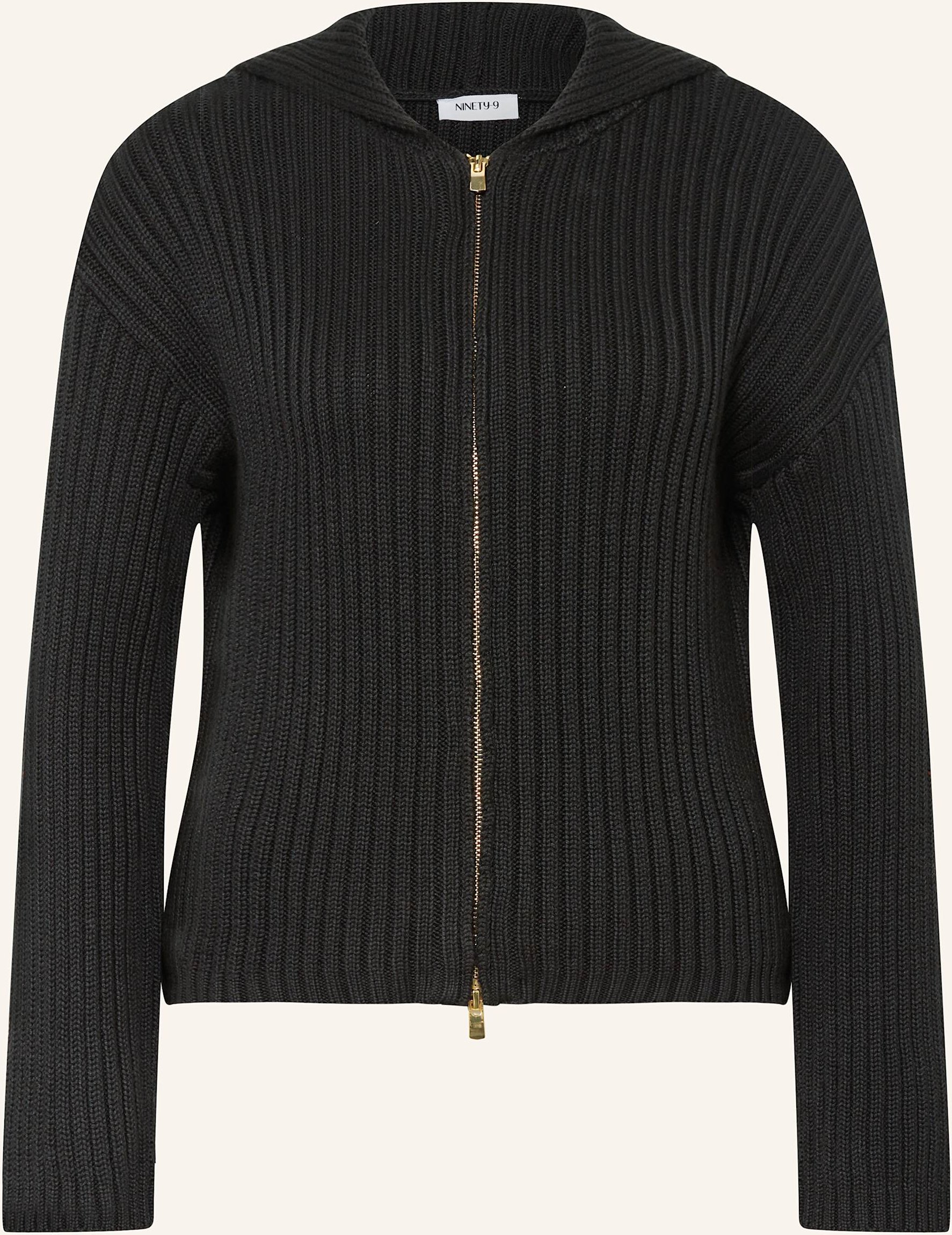 Ninety-9 Strickjacke Knitted schwarz
