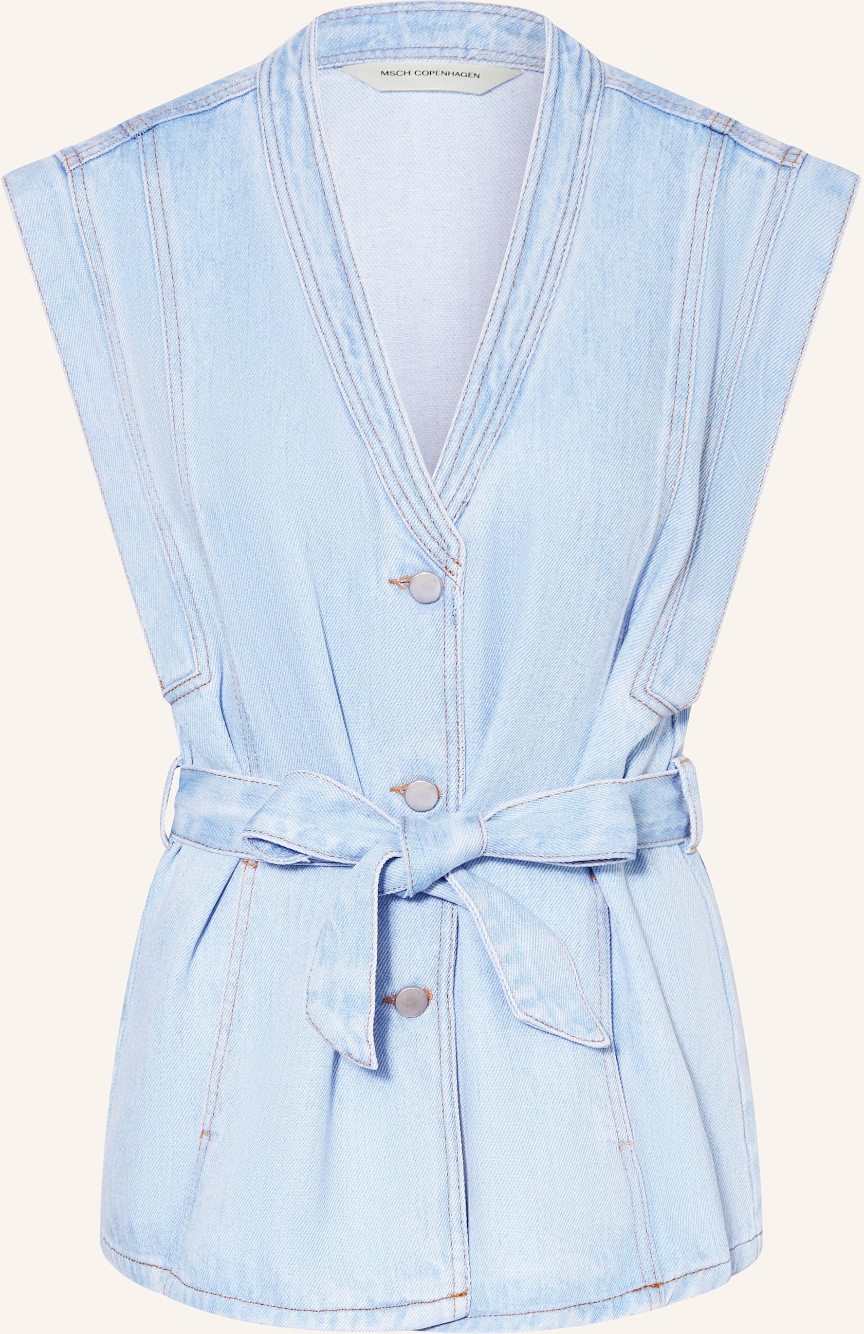 Msch Copenhagen Jeans-Weste Mschjosephine Rue blau