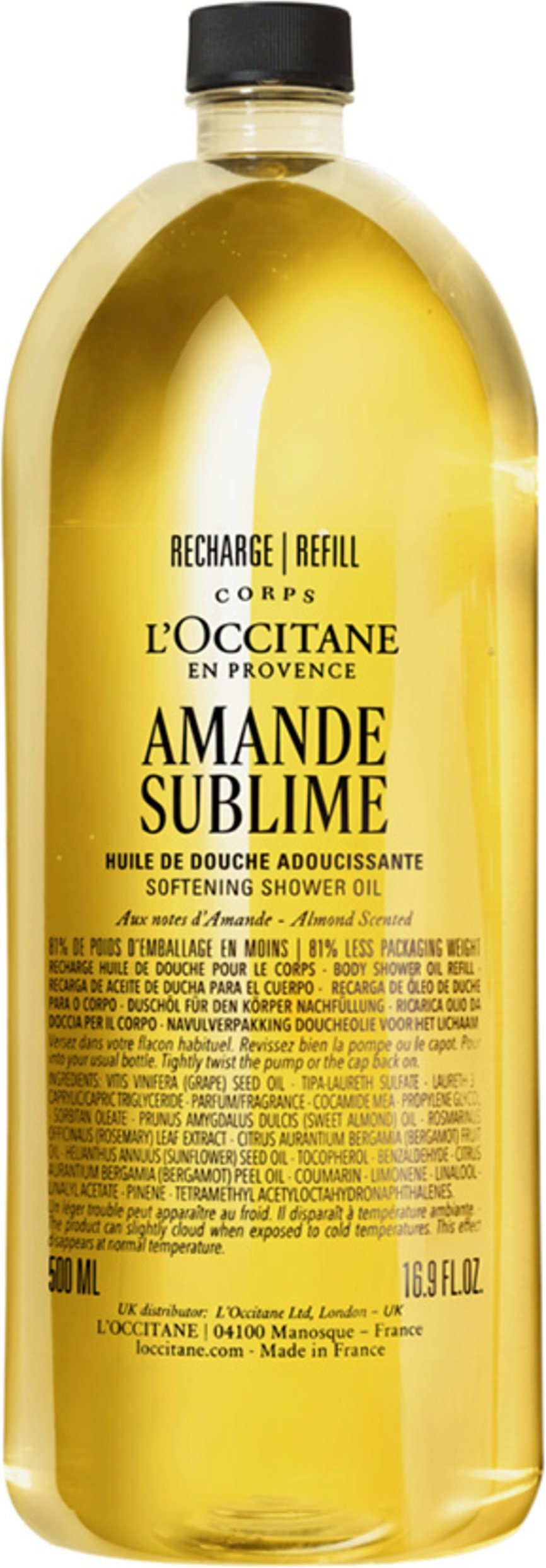 L'occitane Amande Sublime Refill Duschöl 500 ml